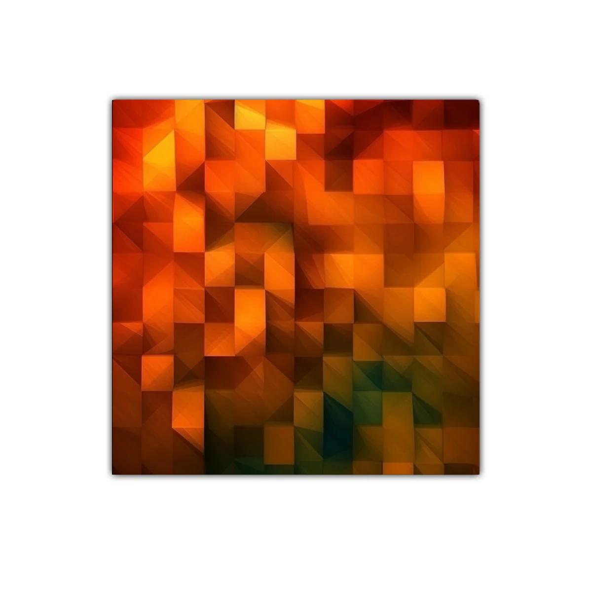 Composición abstracta en tonos cálidos y geométricos — imagen principal