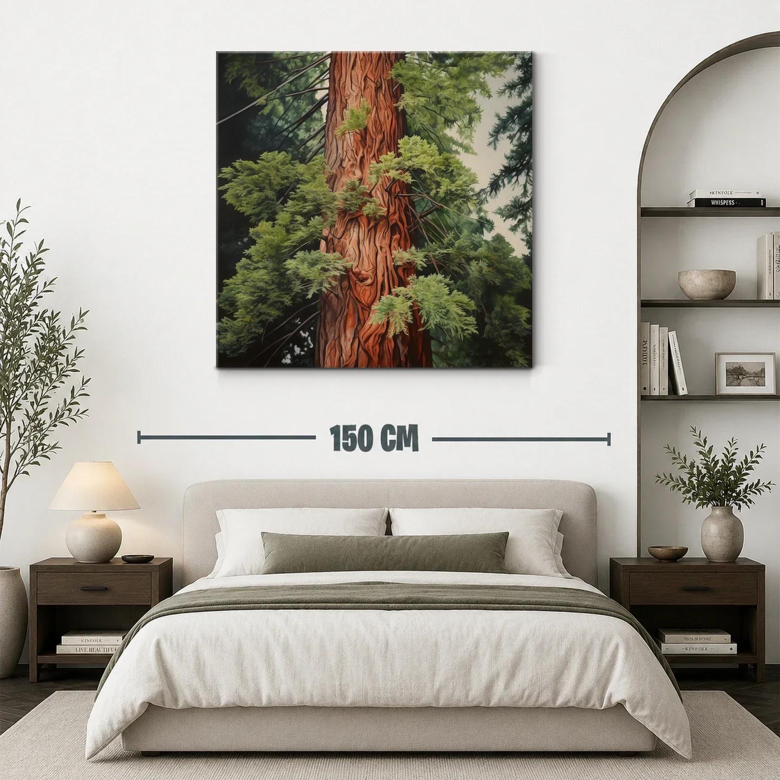 Tronco de árbol majestuoso envuelto en hojas verdes — miniatura 3