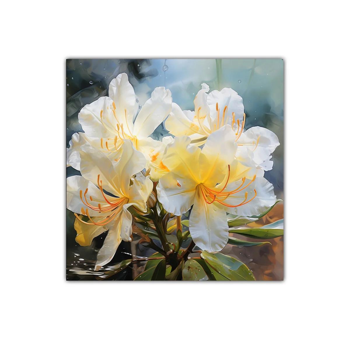 Elegancia natural en flores blancas y amarillas suaves — imagen principal