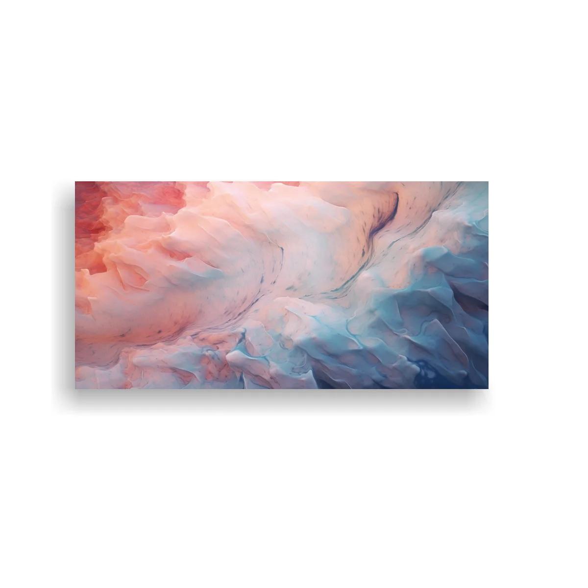Cuadro nubes abstractas con vetas fluidas y luz blanquecina