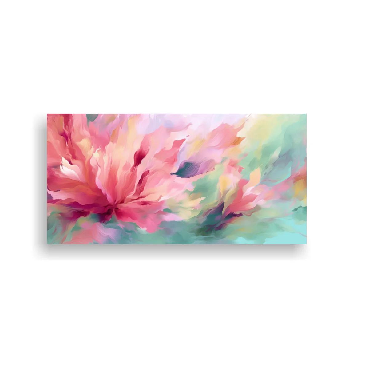 Cuadro peonía rosa en pinceladas vaporosas