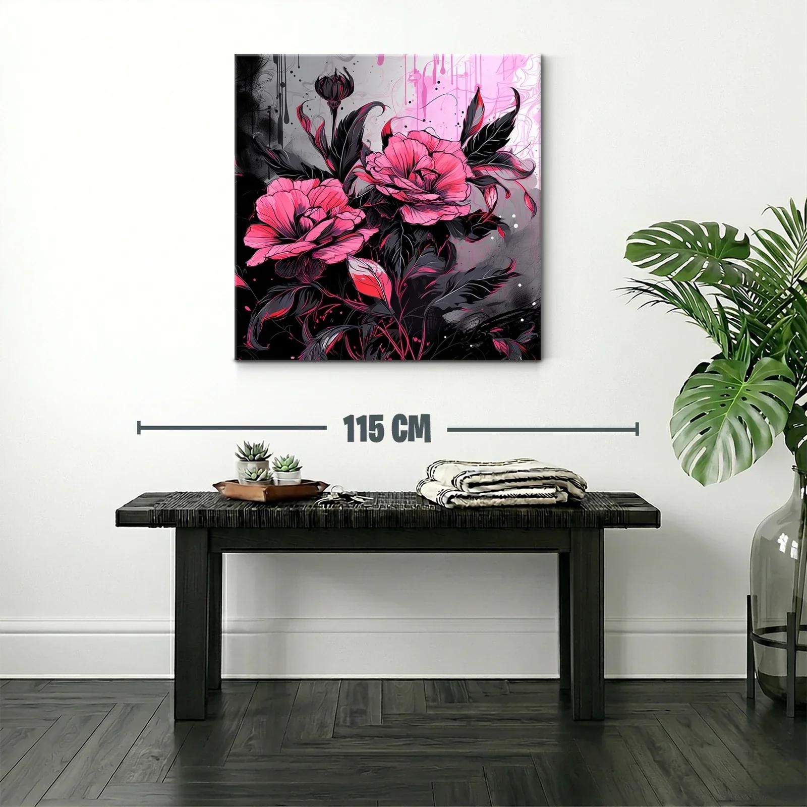 Flores vibrantes con contrastes intensos y elegancia moderna — miniatura 2