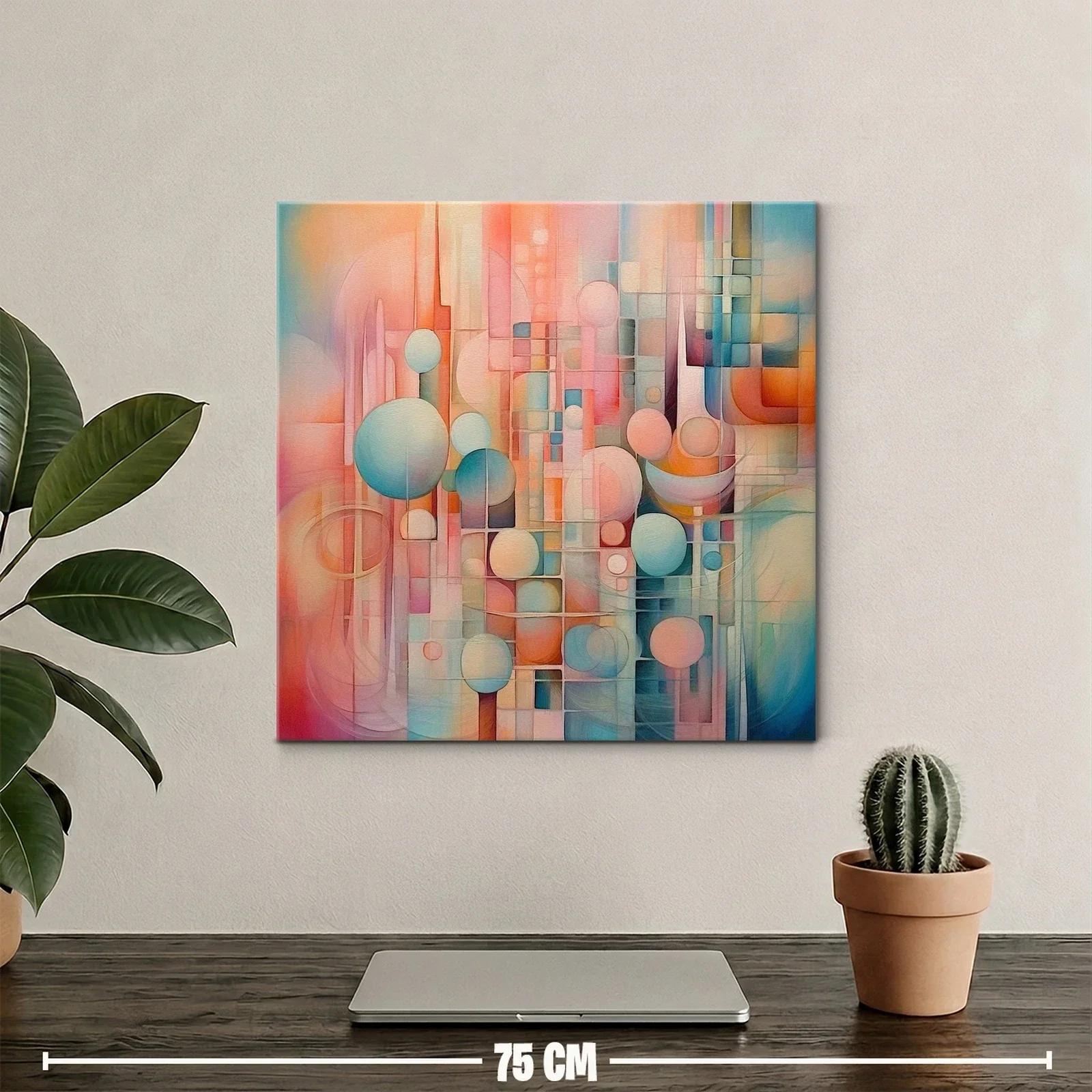 Composición abstracta con formas geométricas y tonos suaves — miniatura 2