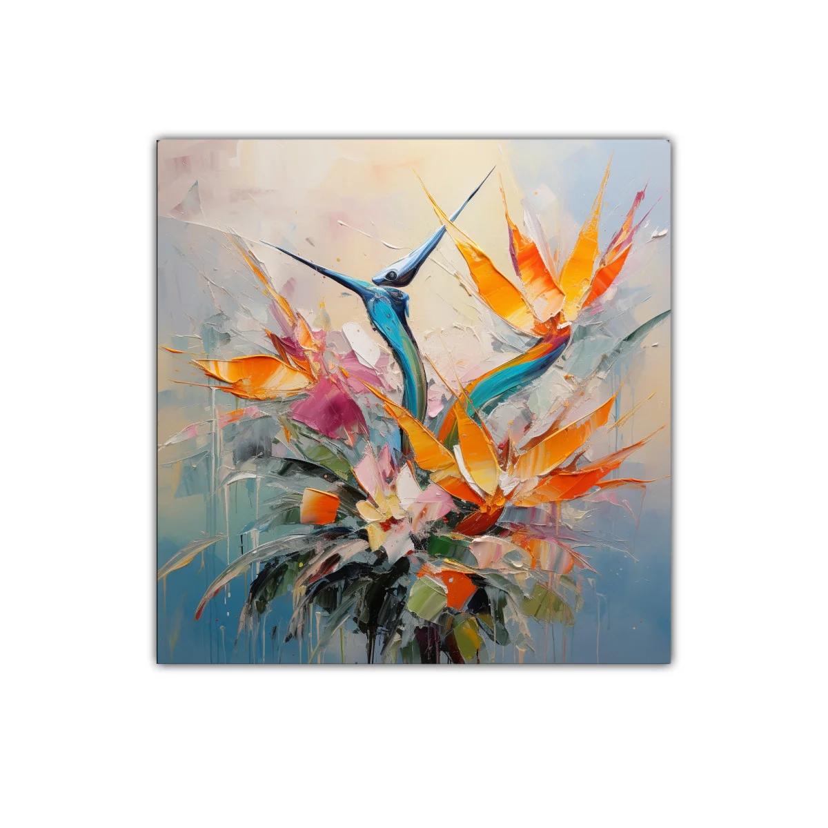 Explosión de pájaros exóticos en colores vibrantes — imagen principal