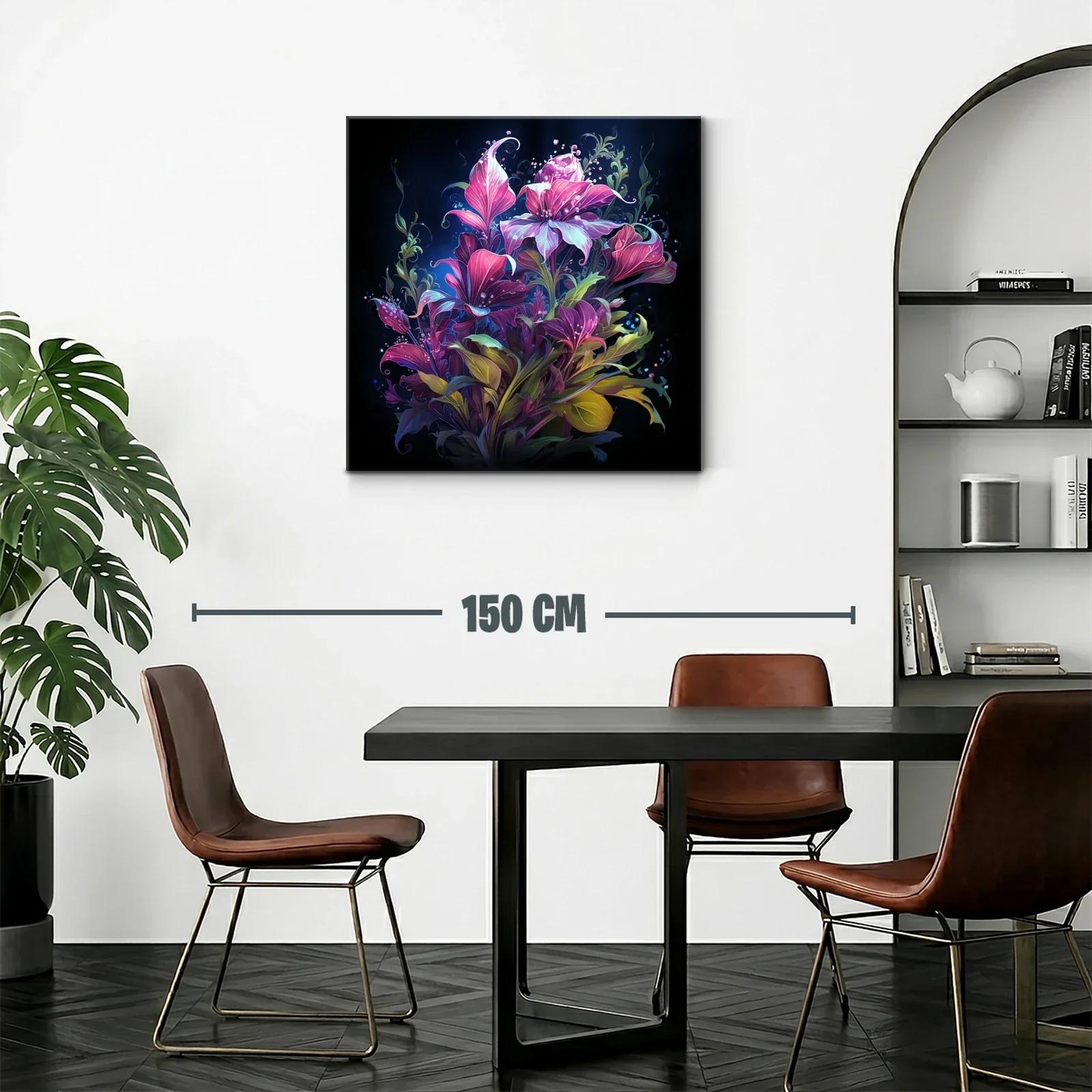 Exuberante composición floral vibrante en tonos intensos — miniatura 2