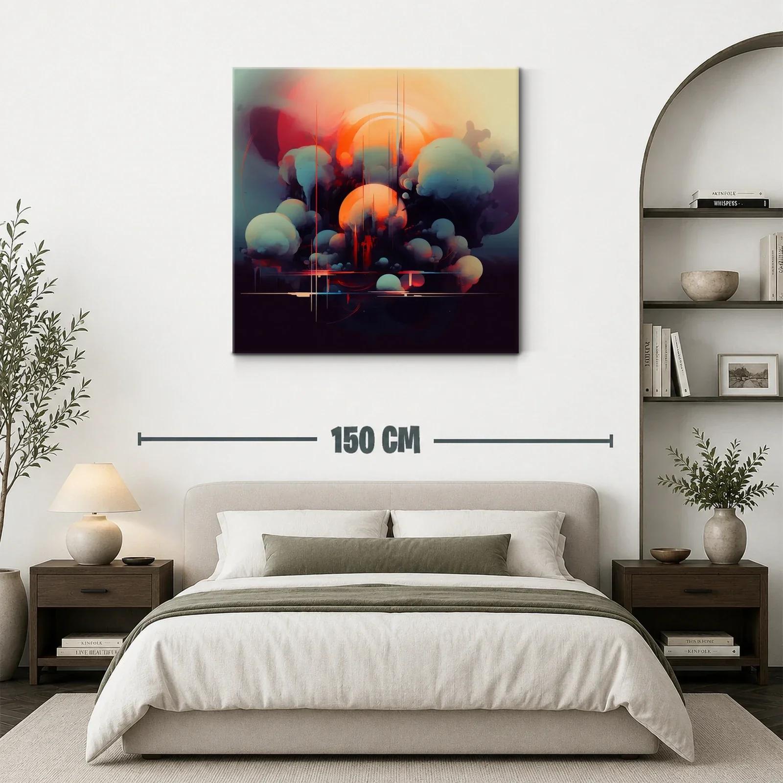 Composición abstracta con formas esféricas y luz cálida — miniatura 3
