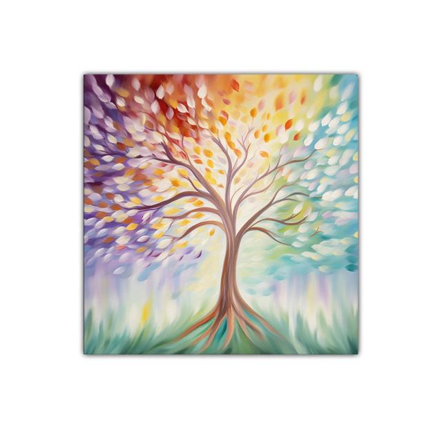 Árbol de colores vibrantes que inspira vida y esperanza