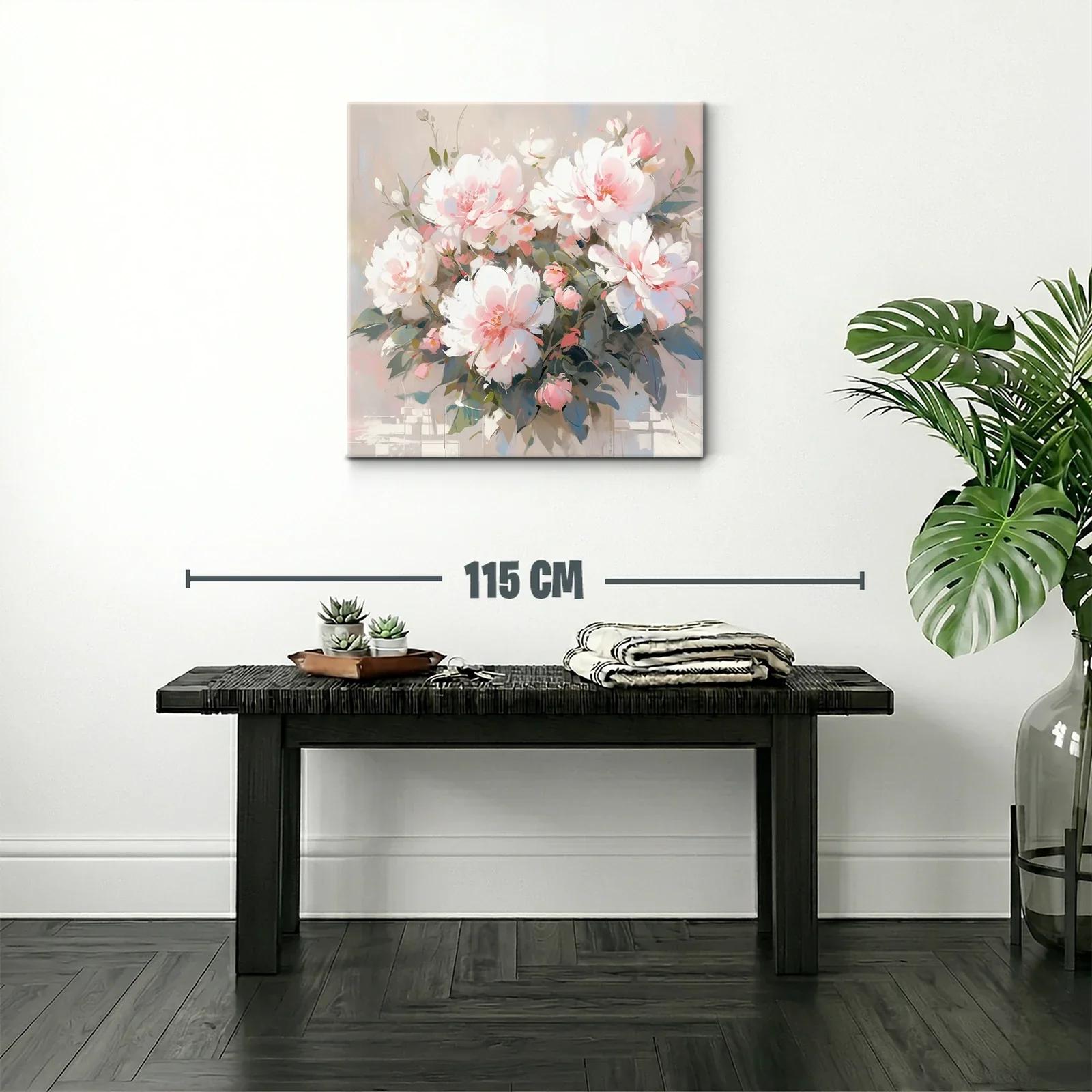 Composición delicada con flores blancas y rosas — miniatura 2