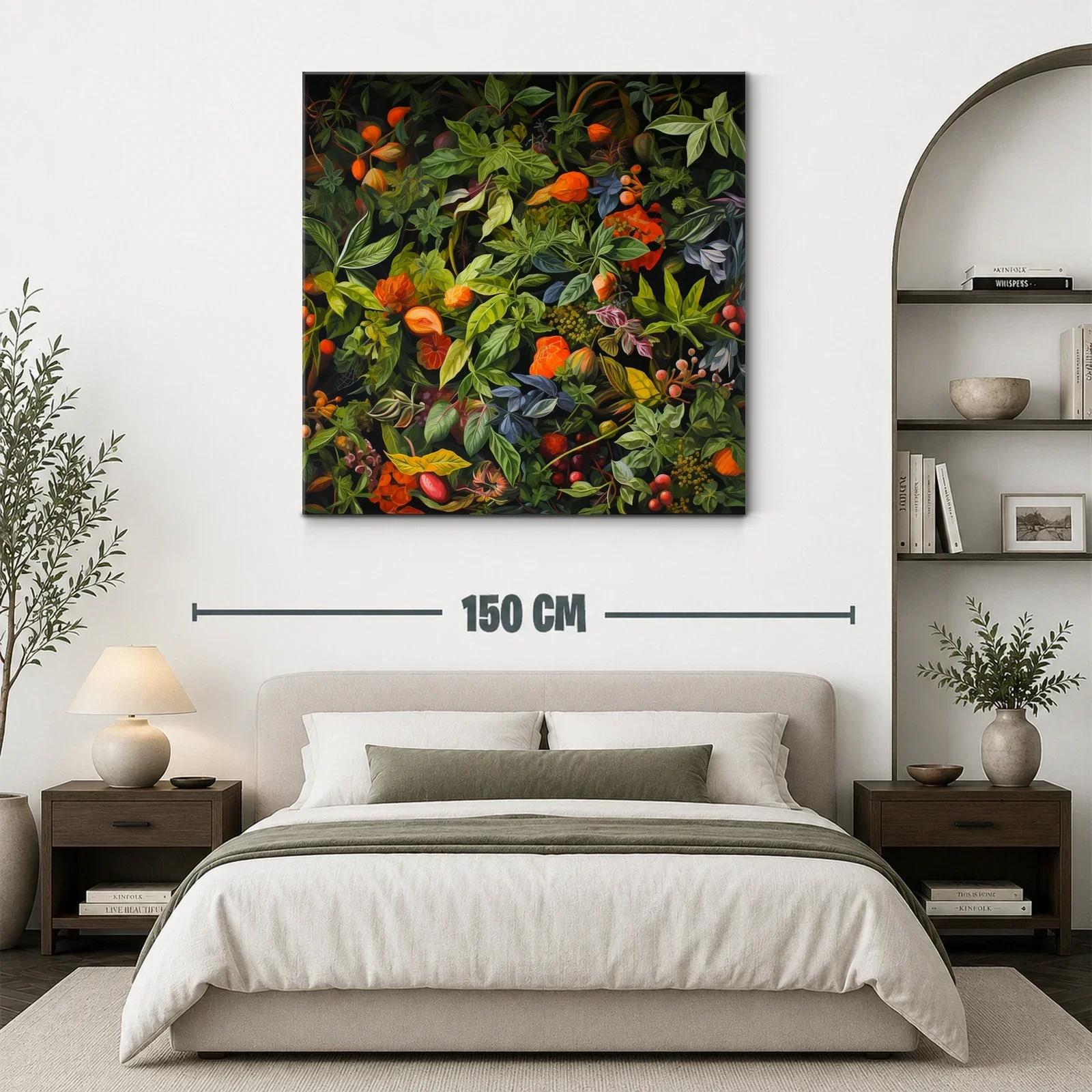 Exuberante composición de hojas y flores en tonos otoñales — miniatura 3