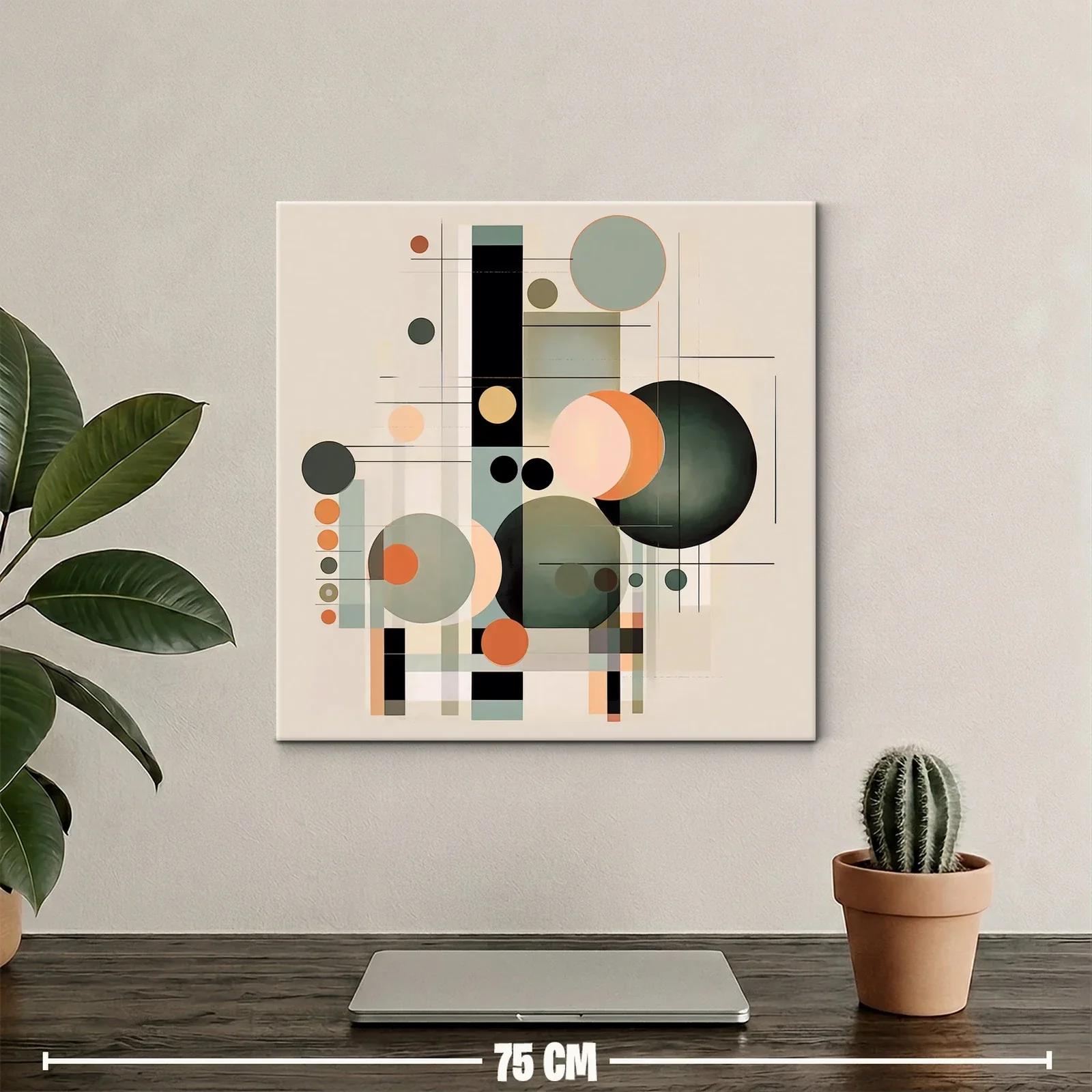Composición geométrica con círculos y líneas sutiles — miniatura 2