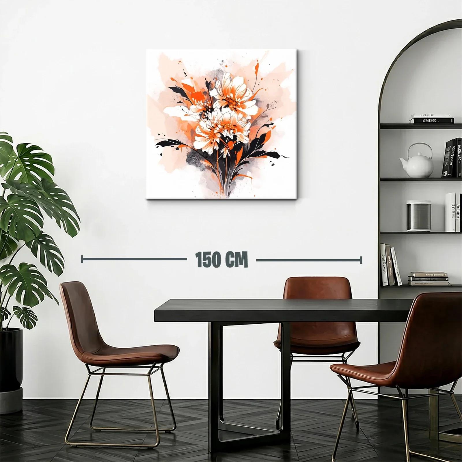 Flores vibrantes con tonos anaranjados y negros — miniatura 2