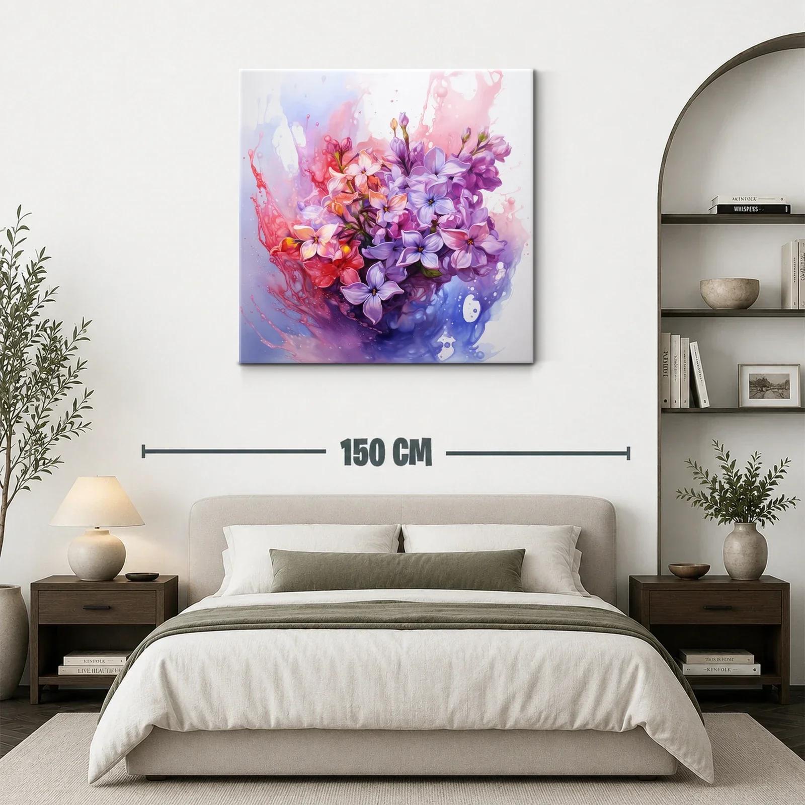 Bouquet vibrante con flores en tonos pastel y púrpura — miniatura 3