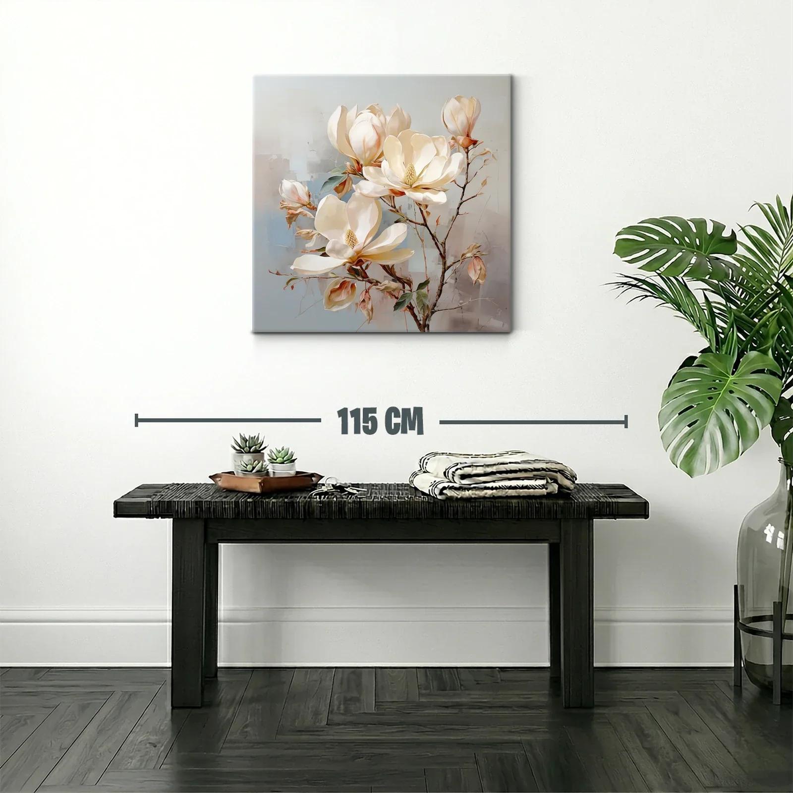 Elegancia natural con flores blancas y tonos neutros — miniatura 2