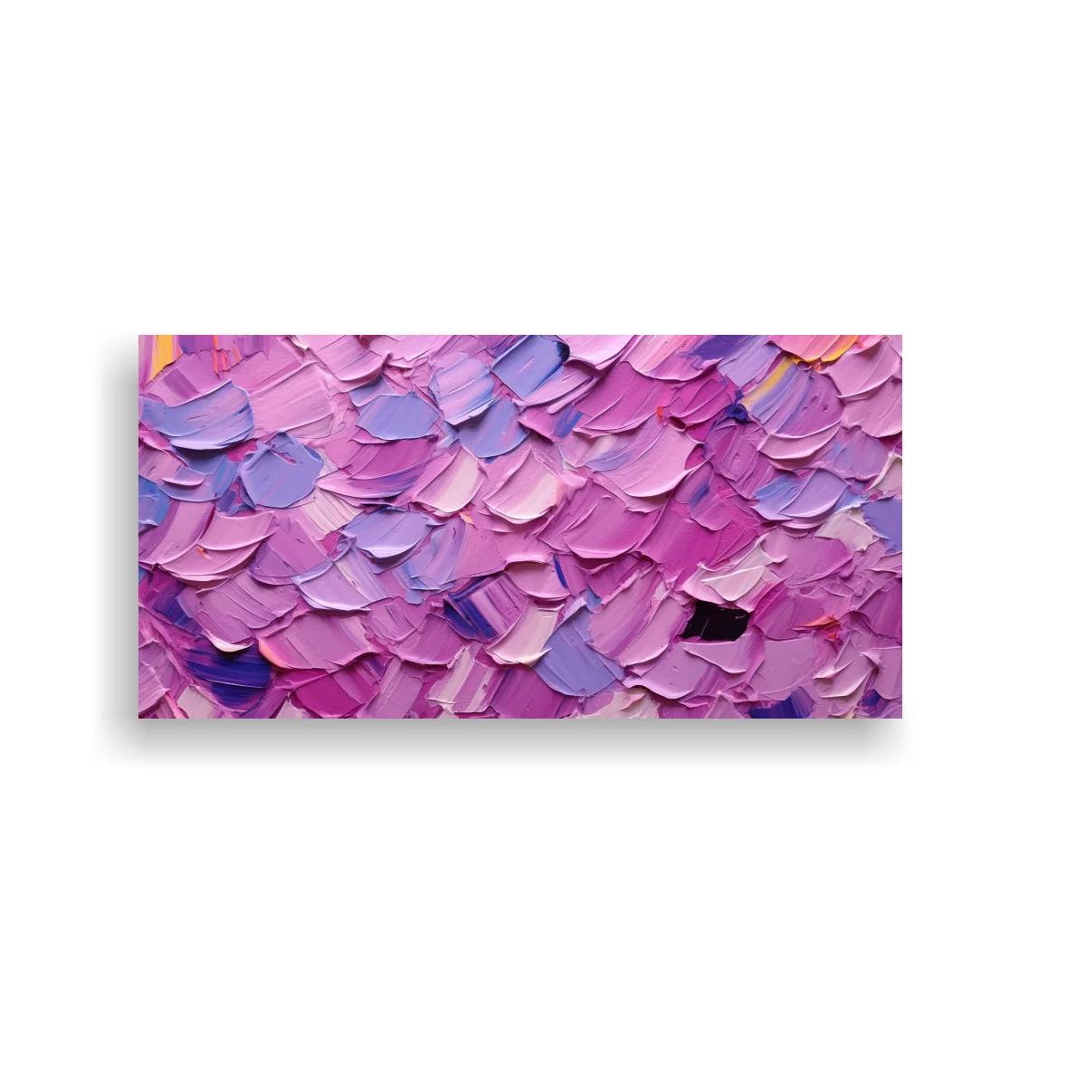 Cuadro textura abstracta en rosa lila e índigo