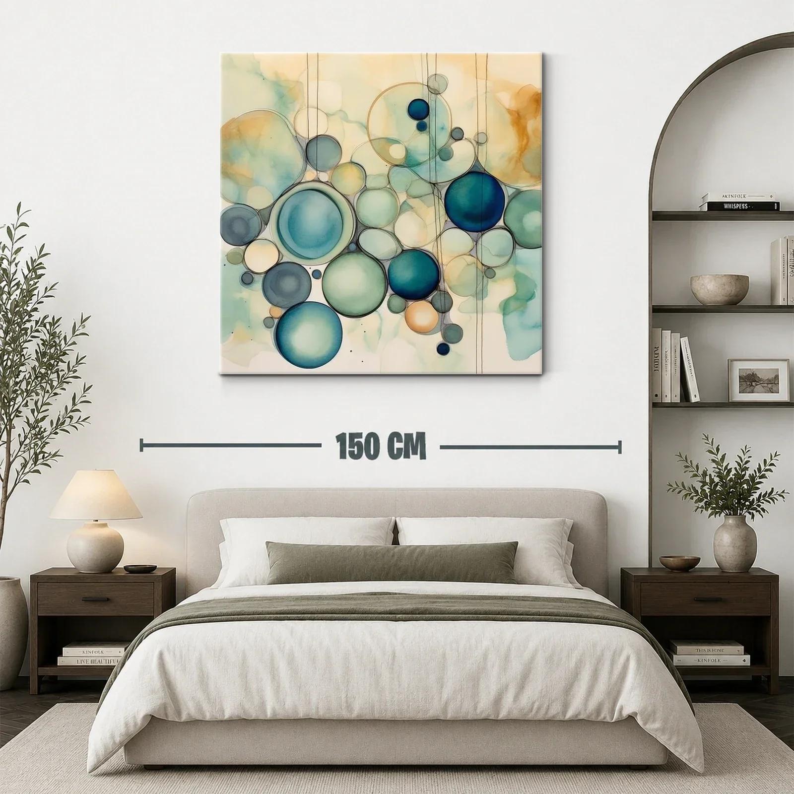 Composición de Círculos en Tonos Azul y Beige Suaves — miniatura 3