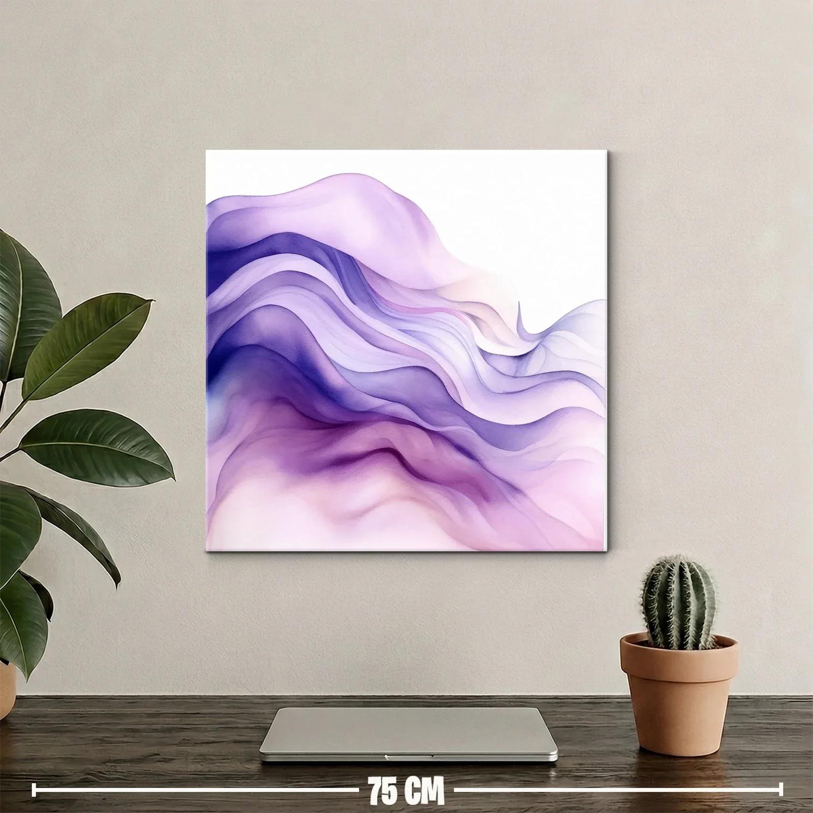 Composición abstracta en tonos morados y lilas suaves — miniatura 2