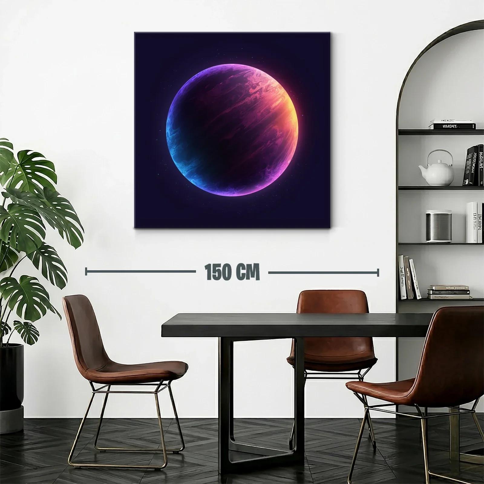 Planeta brillante con tonos púrpura y azul cósmico — miniatura 2