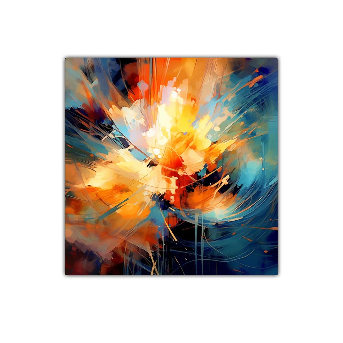 Explosión de color vibrante con contraste dinámico