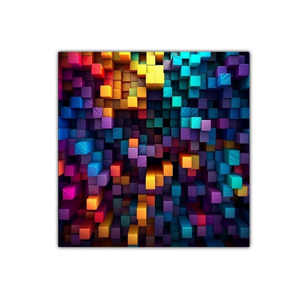 Composición abstracta multifacética en bloques coloridos — imagen principal