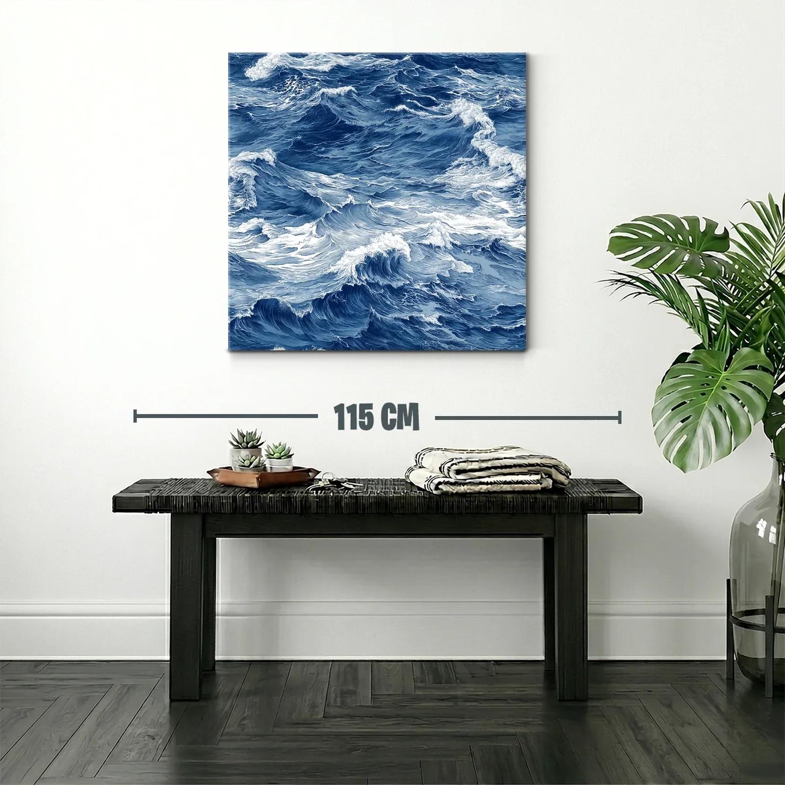 Movimiento y energía del mar en ondas azules intensas — miniatura 2