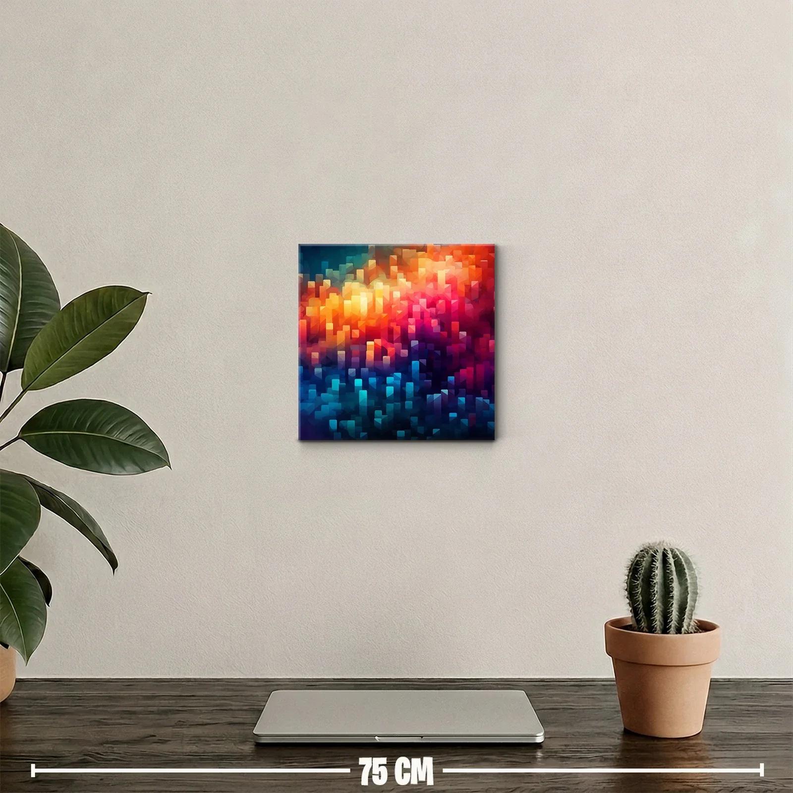 Composición abstracta con bloques de luz y color vibrante — miniatura 2