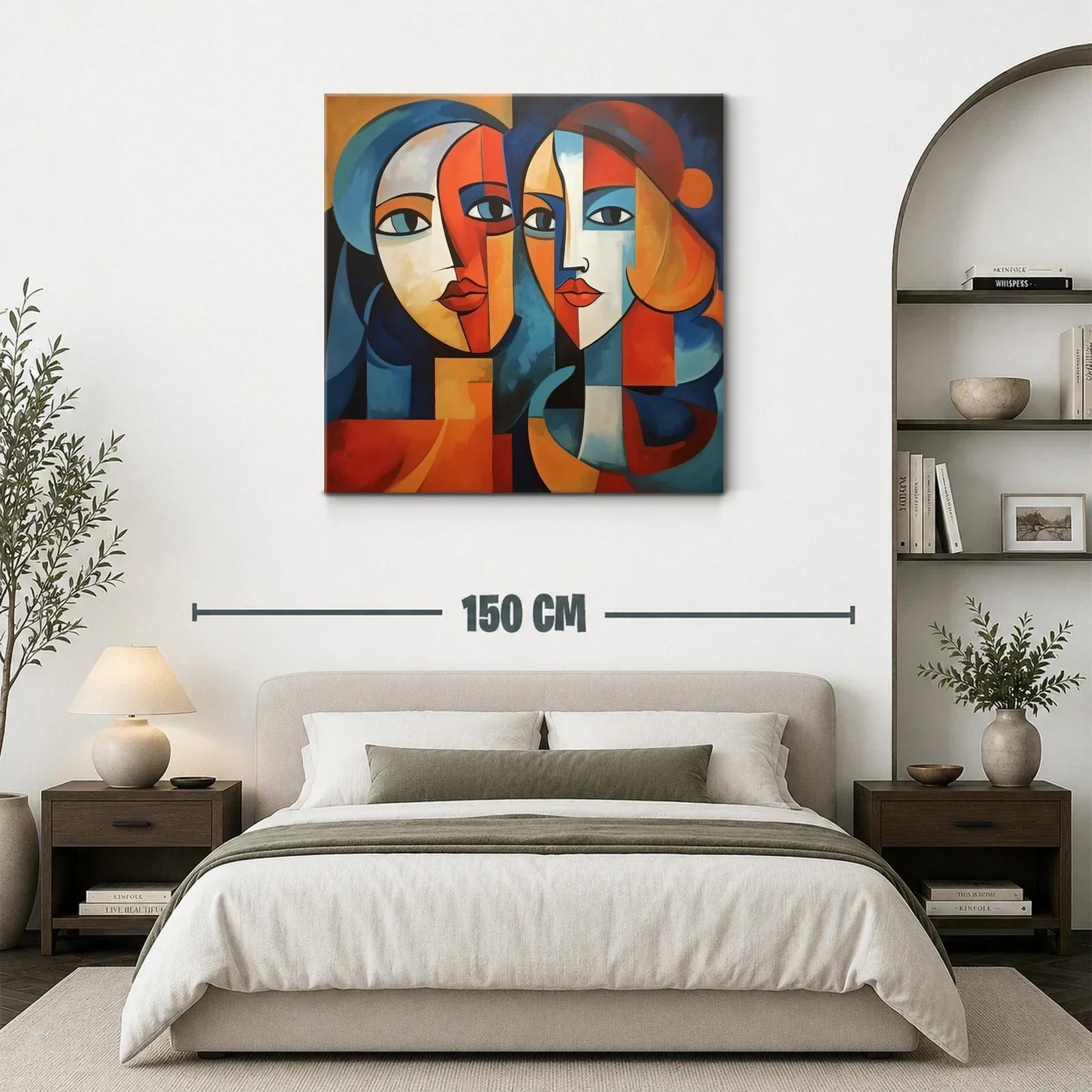 Retratos abstractos con vibrantes tonos cálidos y fríos — miniatura 3