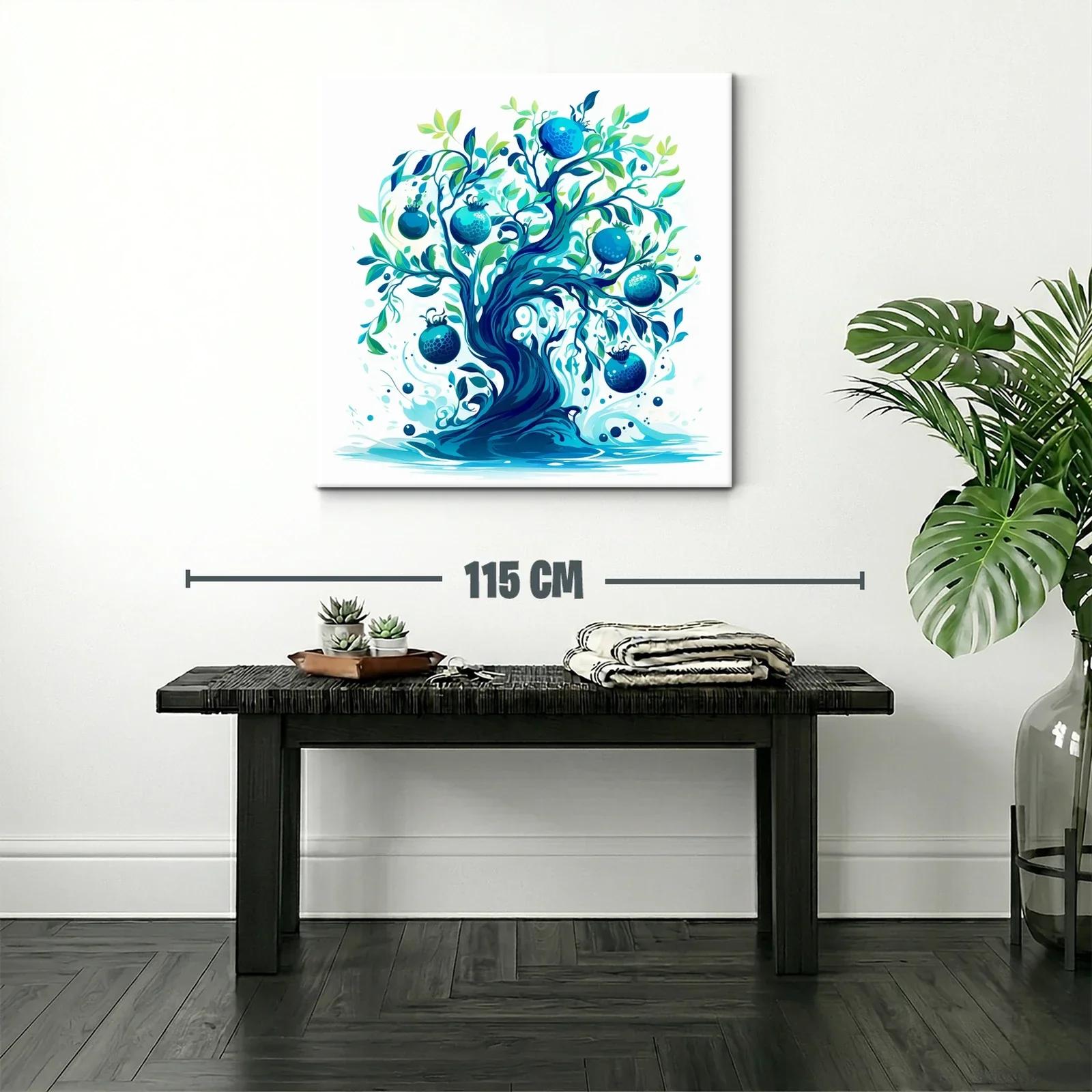 Árbol Azul con Granadas en Movimiento Natural — miniatura 2