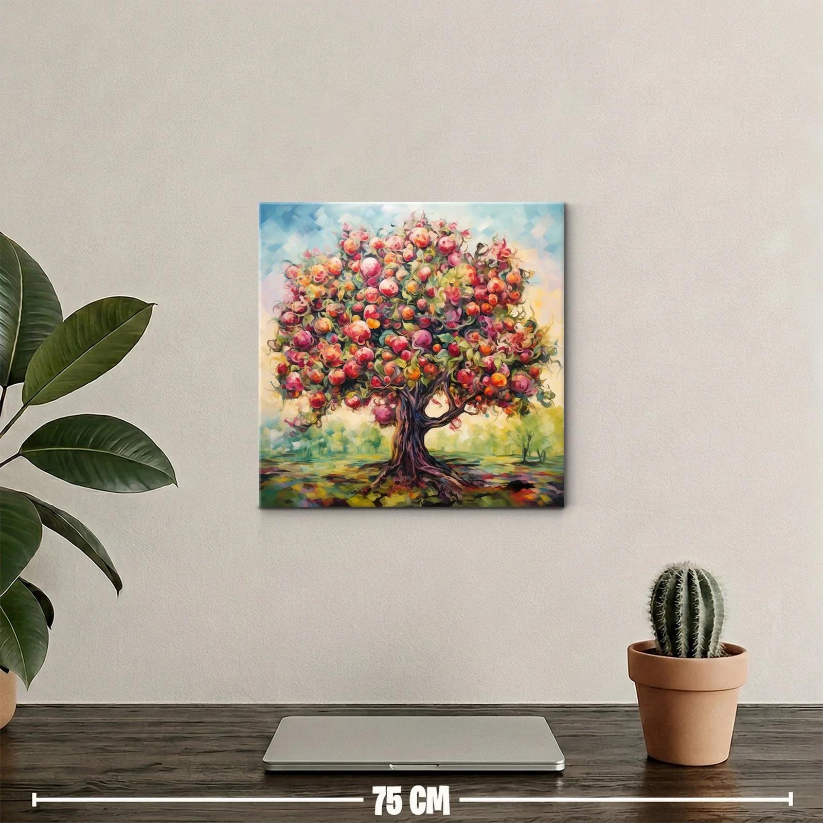 Árbol frutal con tonos cálidos y vibrantes — miniatura 2