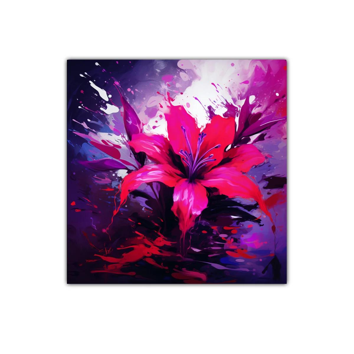 Flor vibrante en explosión de colores intensos — imagen principal