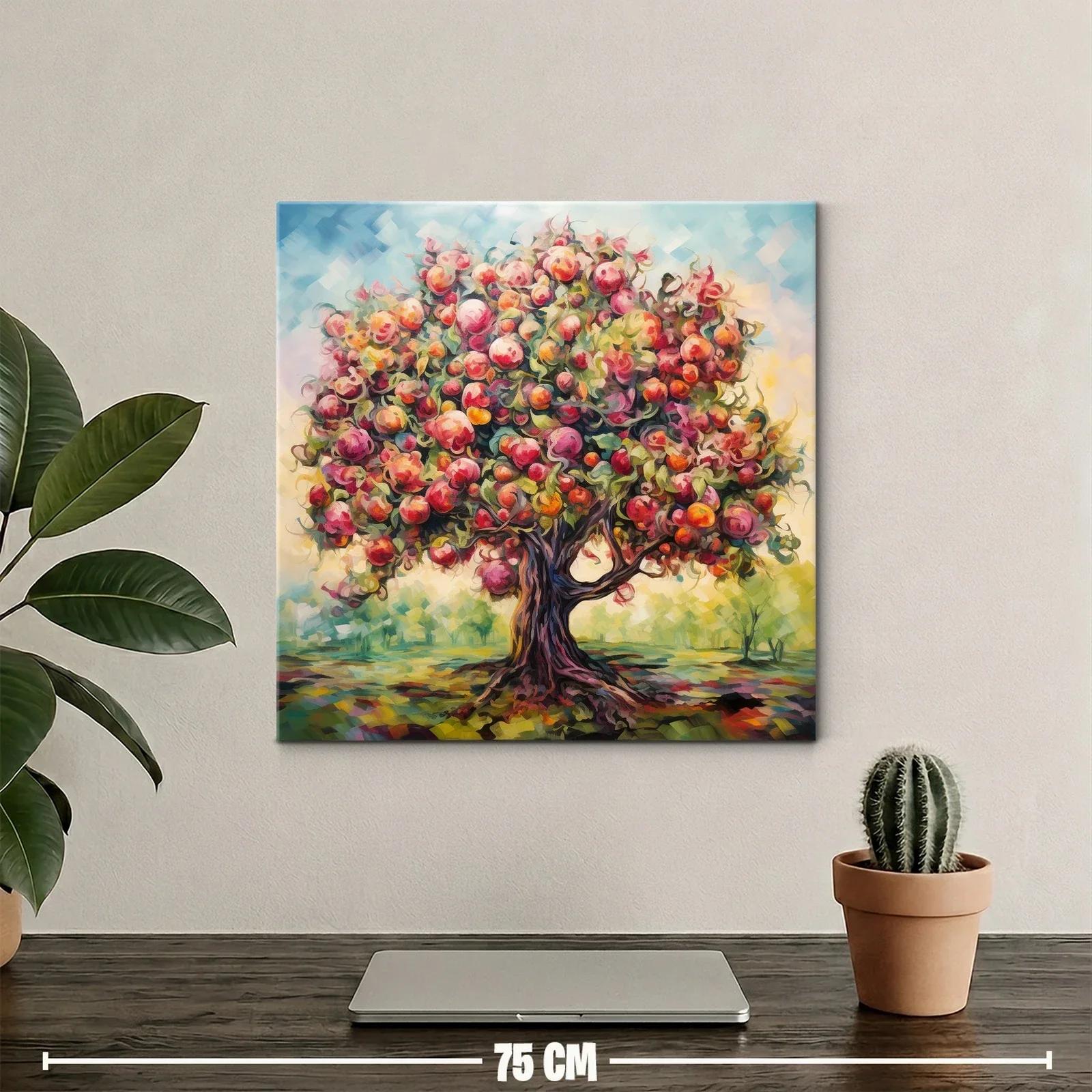 Árbol frutal con tonos cálidos y vibrantes — miniatura 2