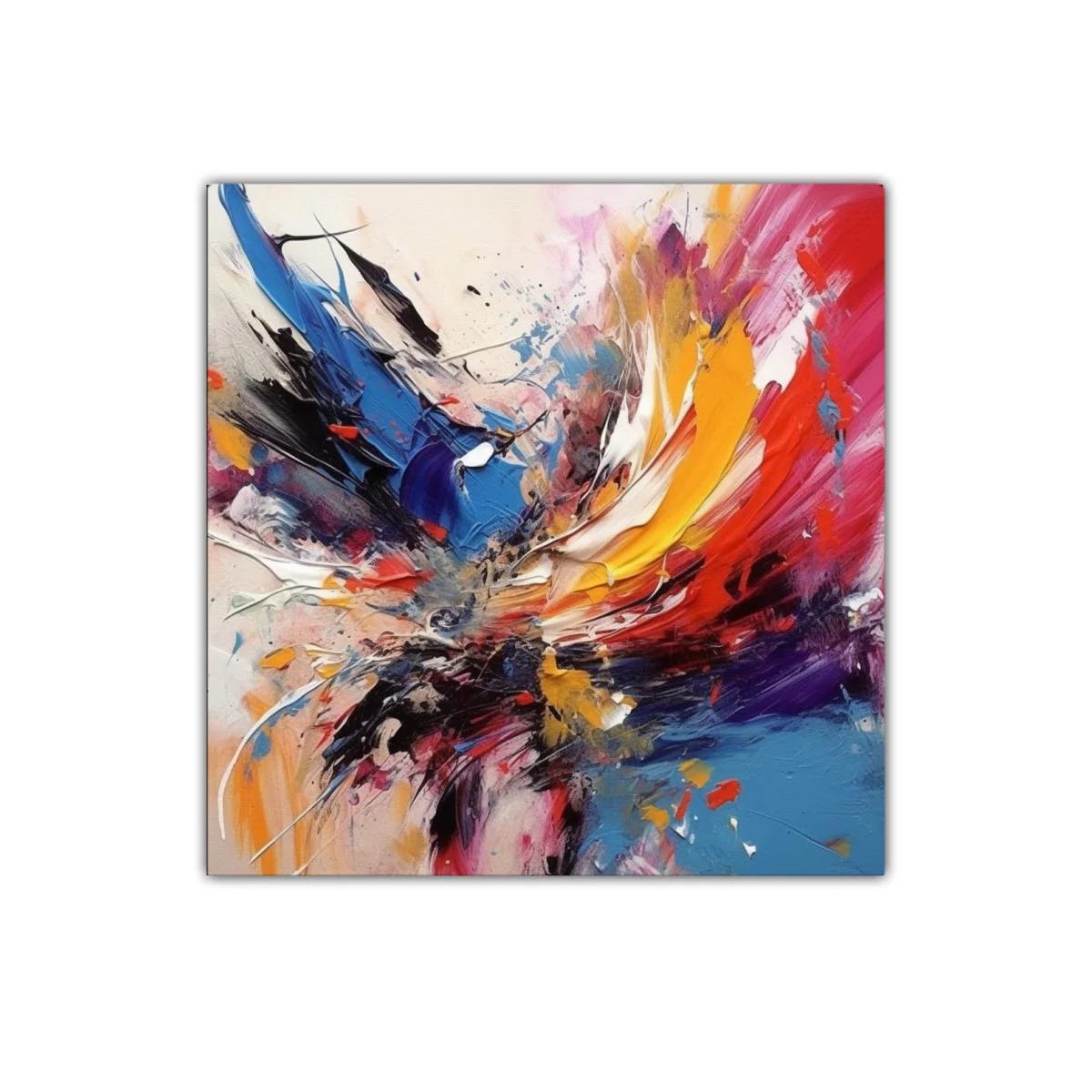 Explosión de colores vibrantes en composición abstracta dinámica — imagen principal