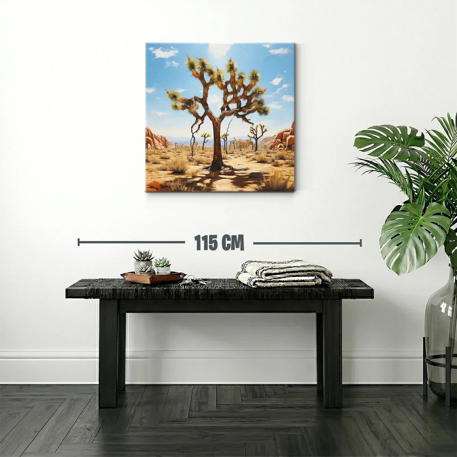 Paisaje desértico con árbol de aspecto singular — miniatura 2