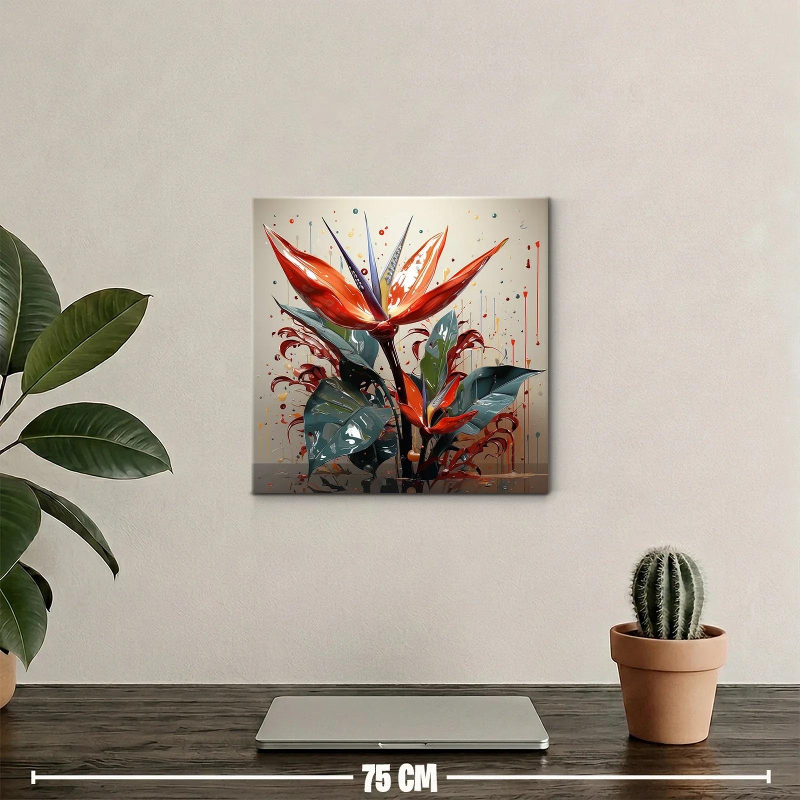 Elegante composición floral con vibrantes tonos cálidos — miniatura 2