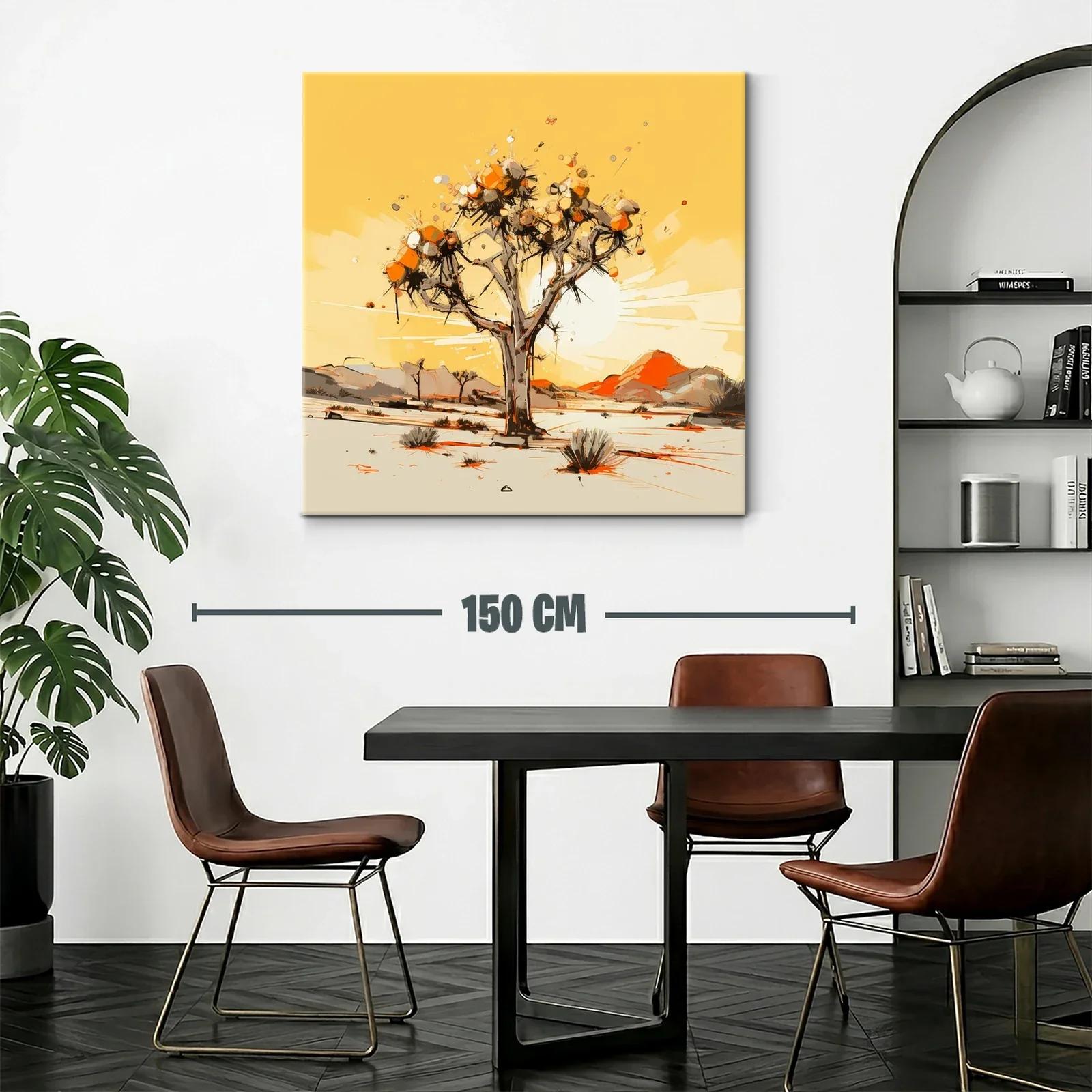 Cuadro Árbol en Paisaje Desértico con Tonos Cálidos — miniatura 2
