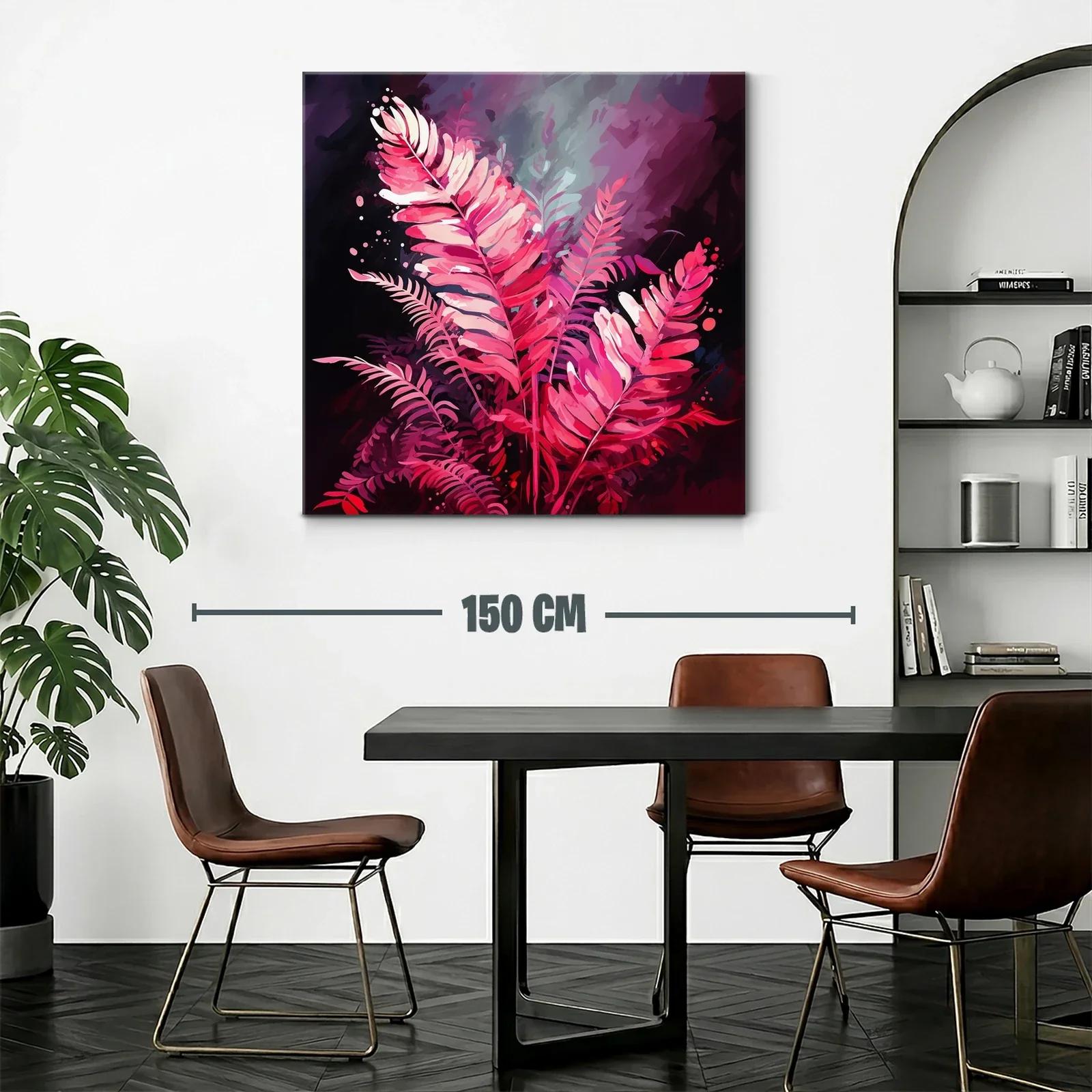 Elegancia vibrante con hojas en tonos rosa y fucsia — miniatura 2