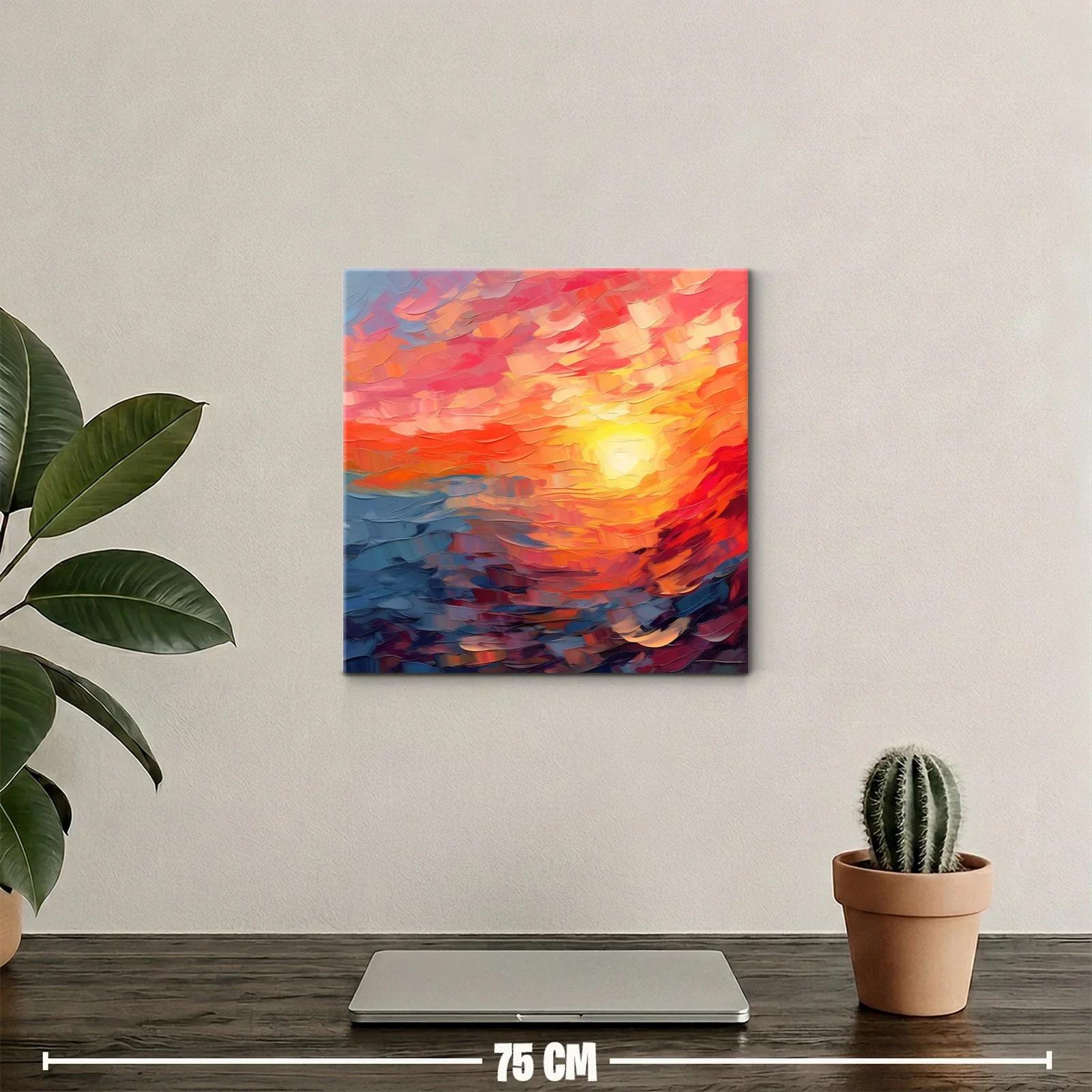 Atardecer vibrante con tonos cálidos y fríos en movimiento — miniatura 2