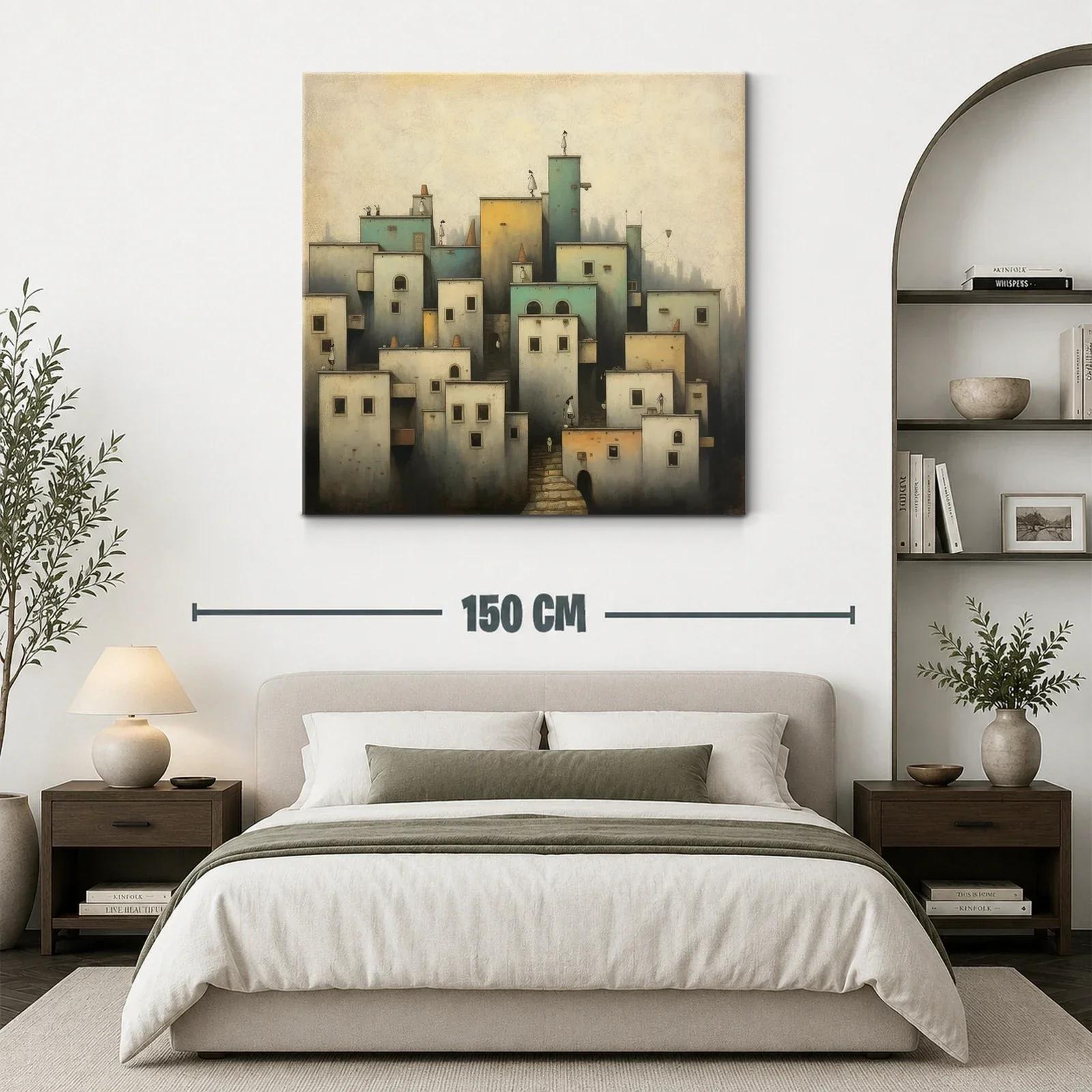 Ciudad Onírica con Figuras Silenciosas y Arquitectura Suave — miniatura 3
