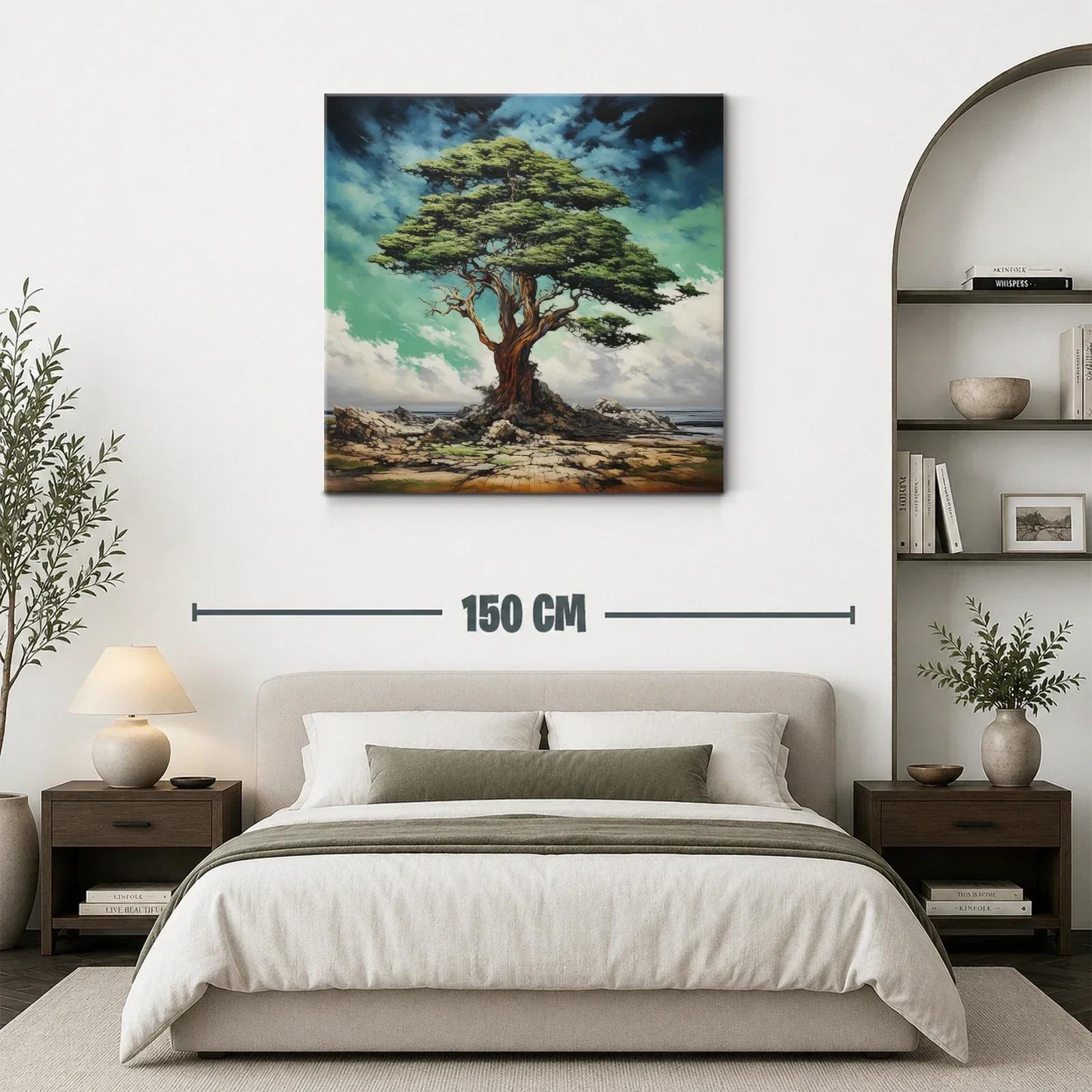 Impresionante árbol solitario en paisaje costero natural — miniatura 3