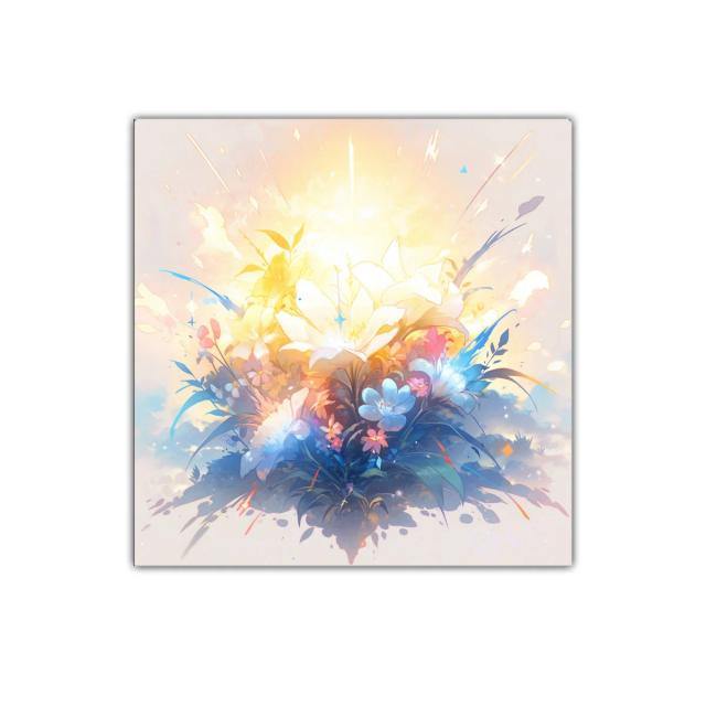 Ramo vibrante con tonos cálidos y fríos delicados