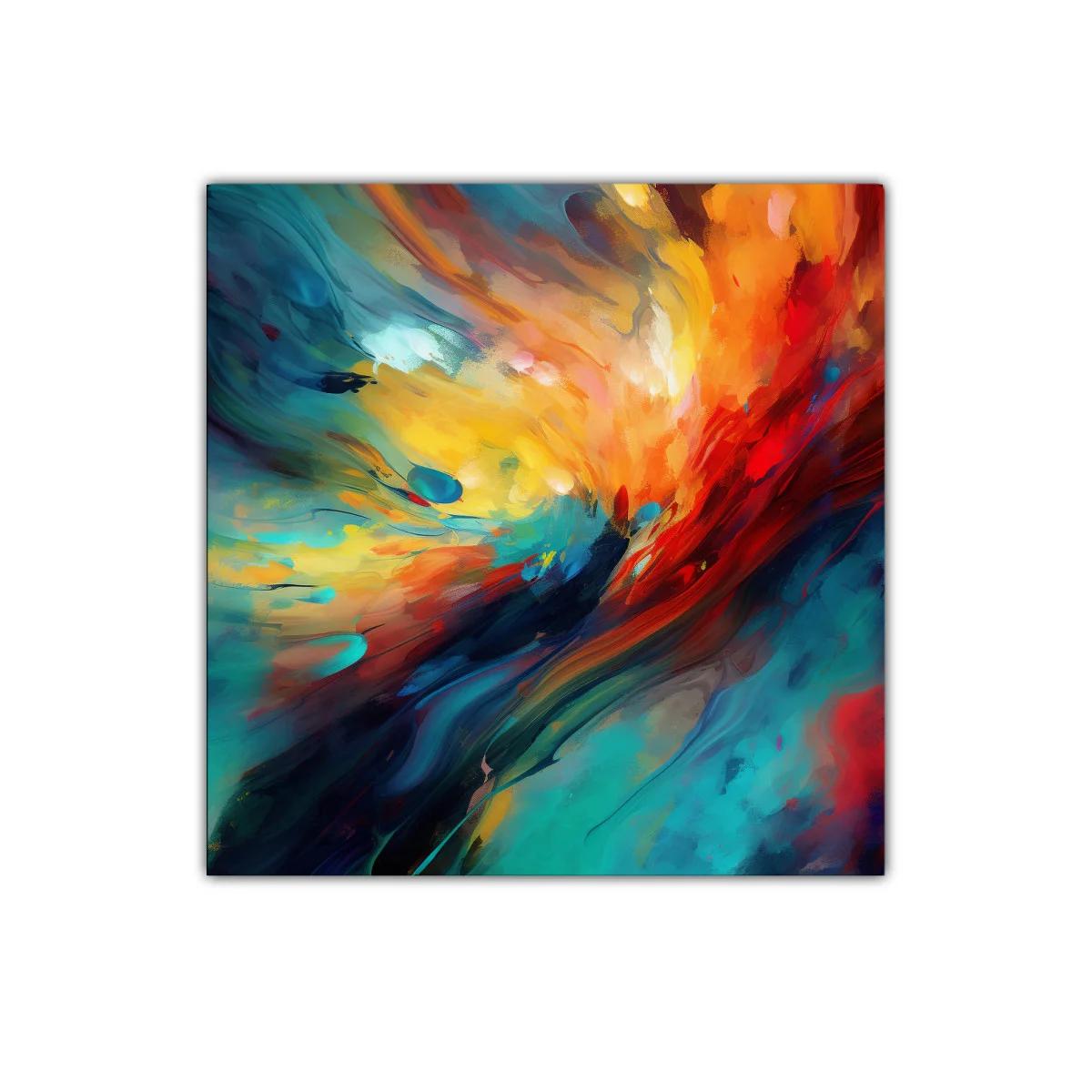 Explosión de color vibrante en movimiento dinámico — imagen principal