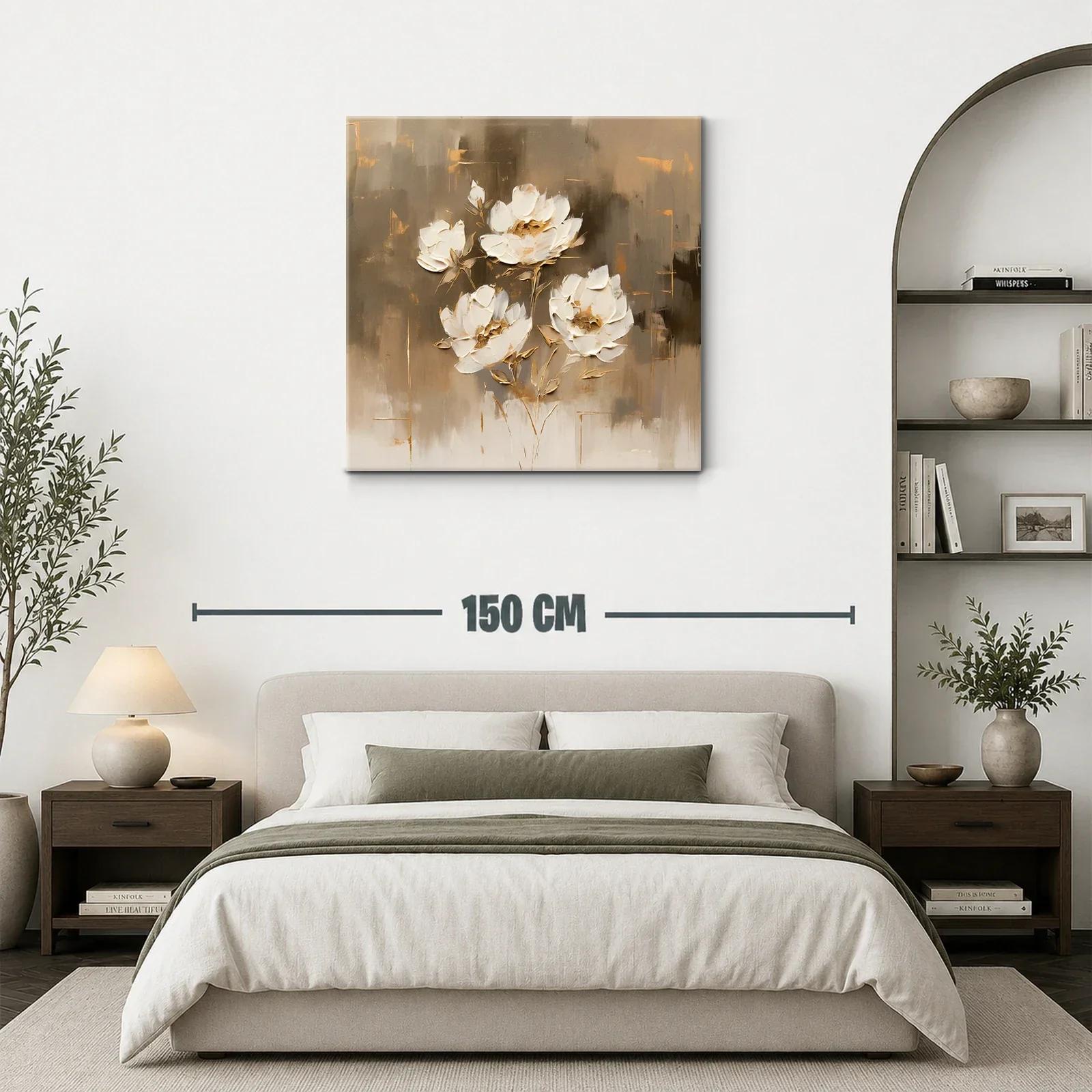 Flores blancas en tonos neutros para un ambiente elegante — miniatura 3