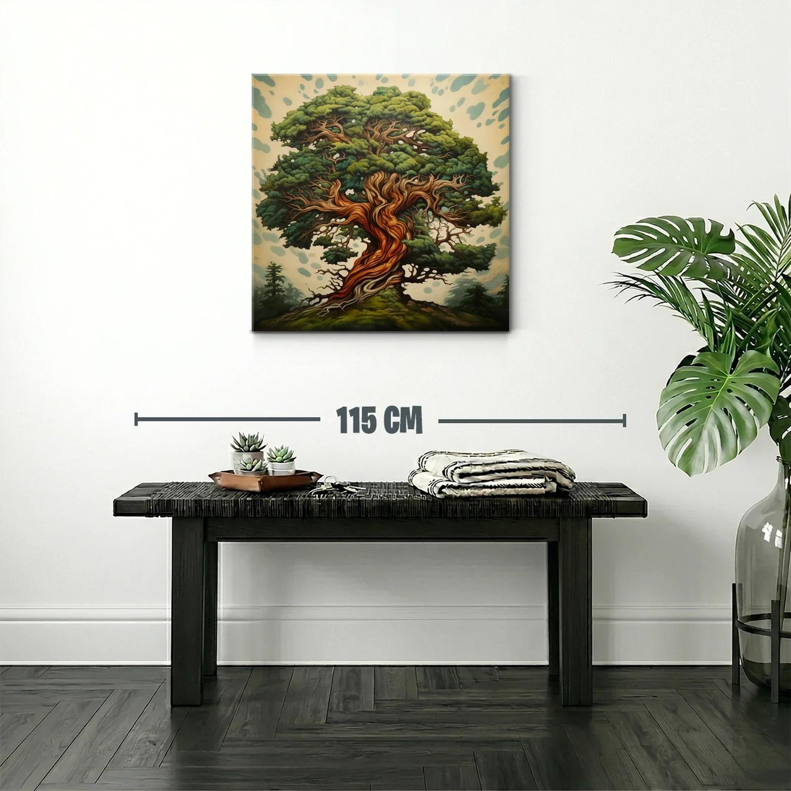 Árbol majestuoso con tronco en espiral y follaje verde intenso — miniatura 2
