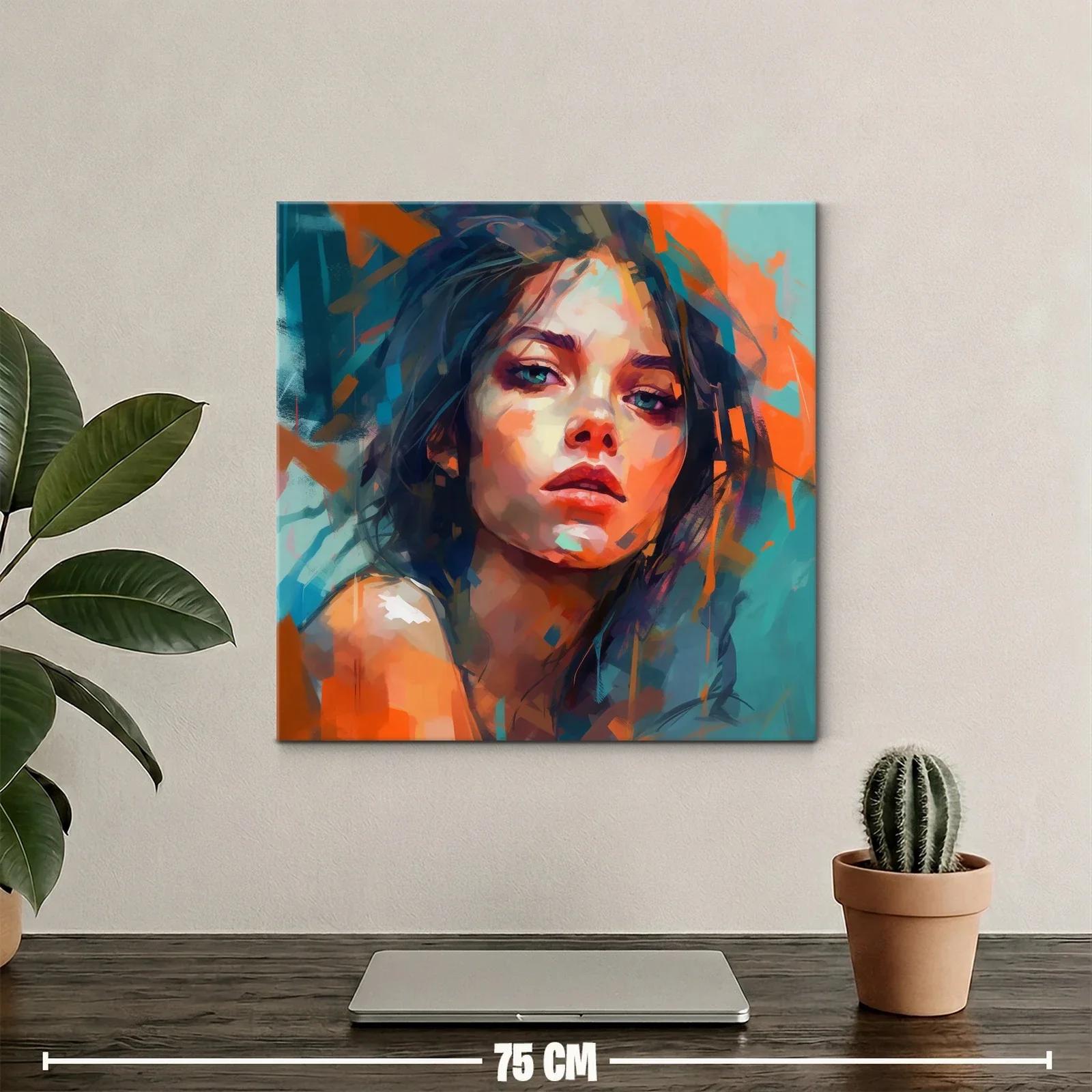 Retrato expresivo en tonos vivos y contrastantes — miniatura 2
