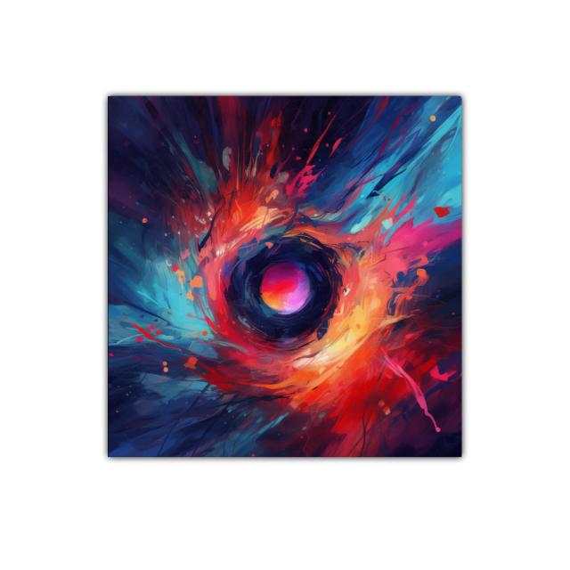 Explosión de colores vibrantes en espiral dinámica