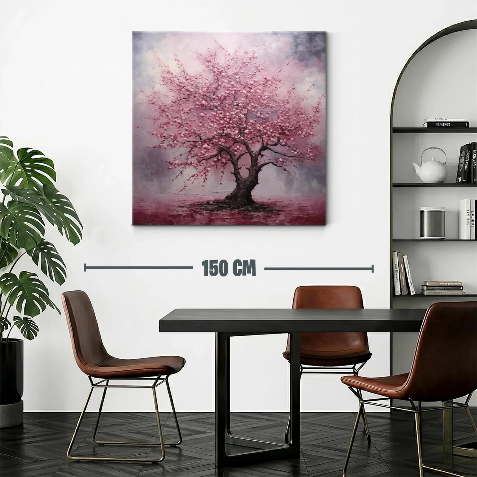 Árbol en flor con tonos rosados y ambiente etéreo — miniatura 2