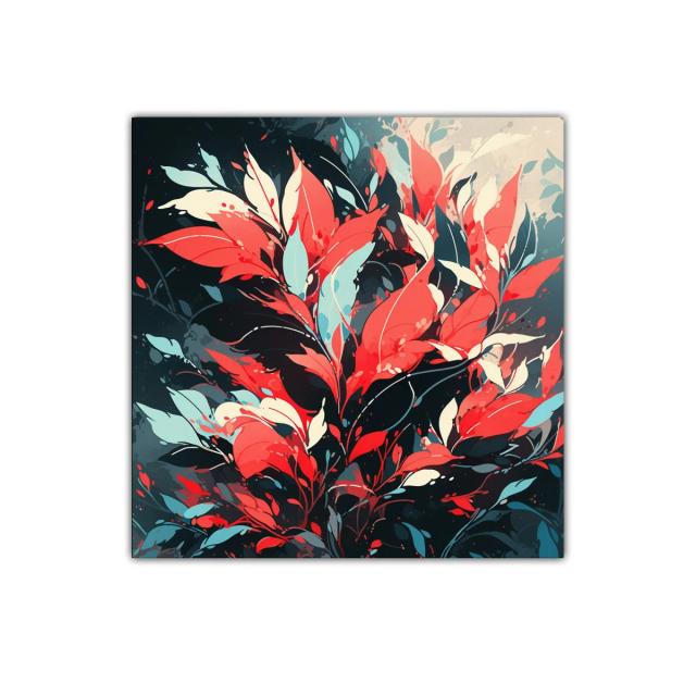 Elegancia natural en tonos coral y azul profundo