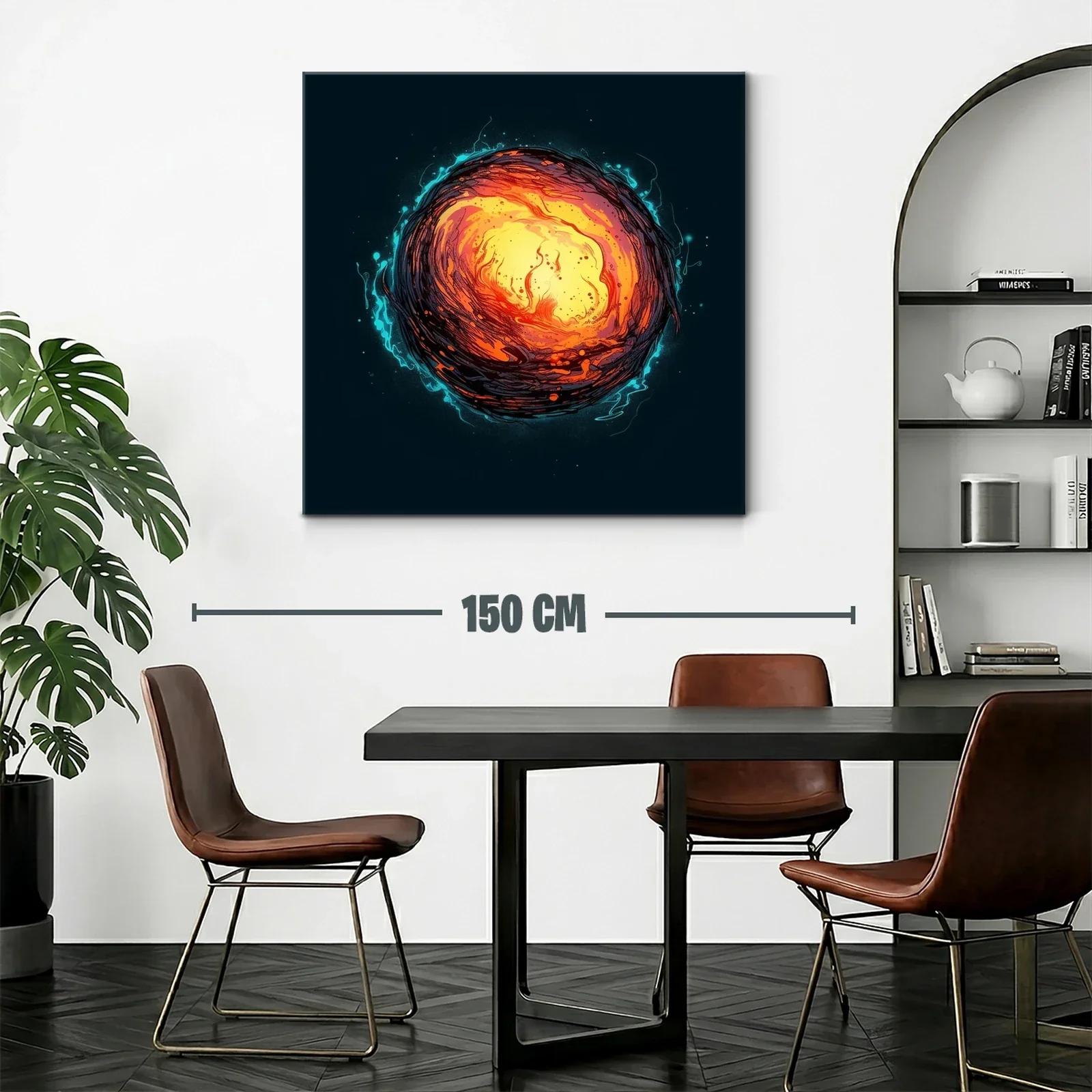 Explosión de energía cósmica en vibrantes tonos cálidos — miniatura 2