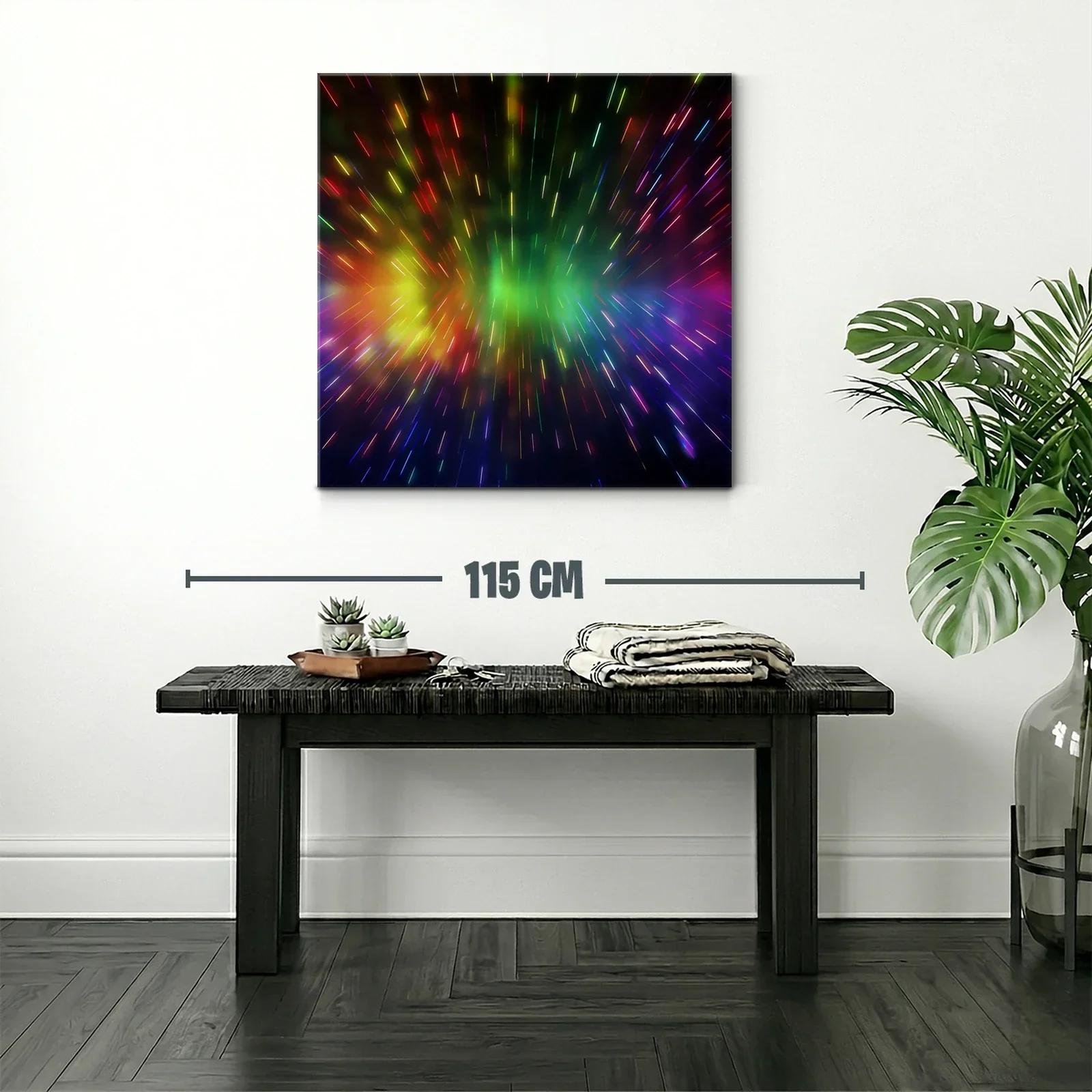 Explosión de luces vibrantes en movimiento caleidoscópico — miniatura 2