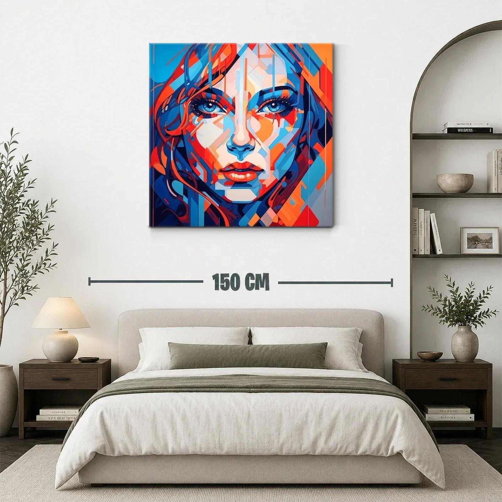 Retrato contemporáneo vibrante con contrastes intensos — miniatura 3