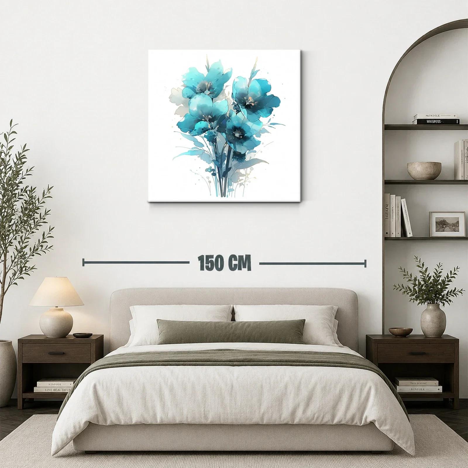 Ramo de flores azules con estilo delicado y moderno — miniatura 3